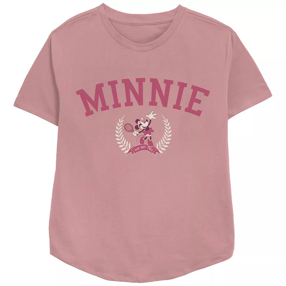 Disney's Minnie Mouse Tennis Player Relaxed Fit Women's Graphic Tee, Girl's,  Product Image
