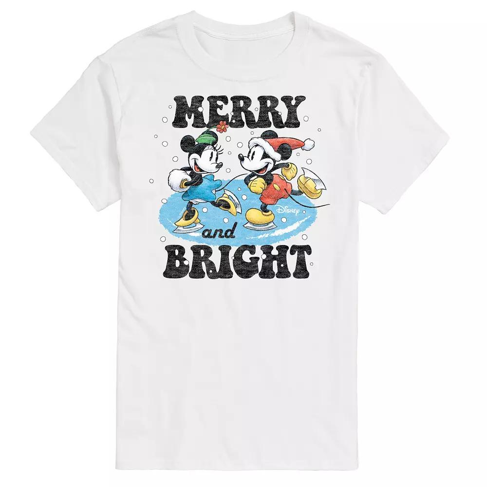 Disney's Big & Tall Merry And Bright Graphic Tee, Men's,  Product Image
