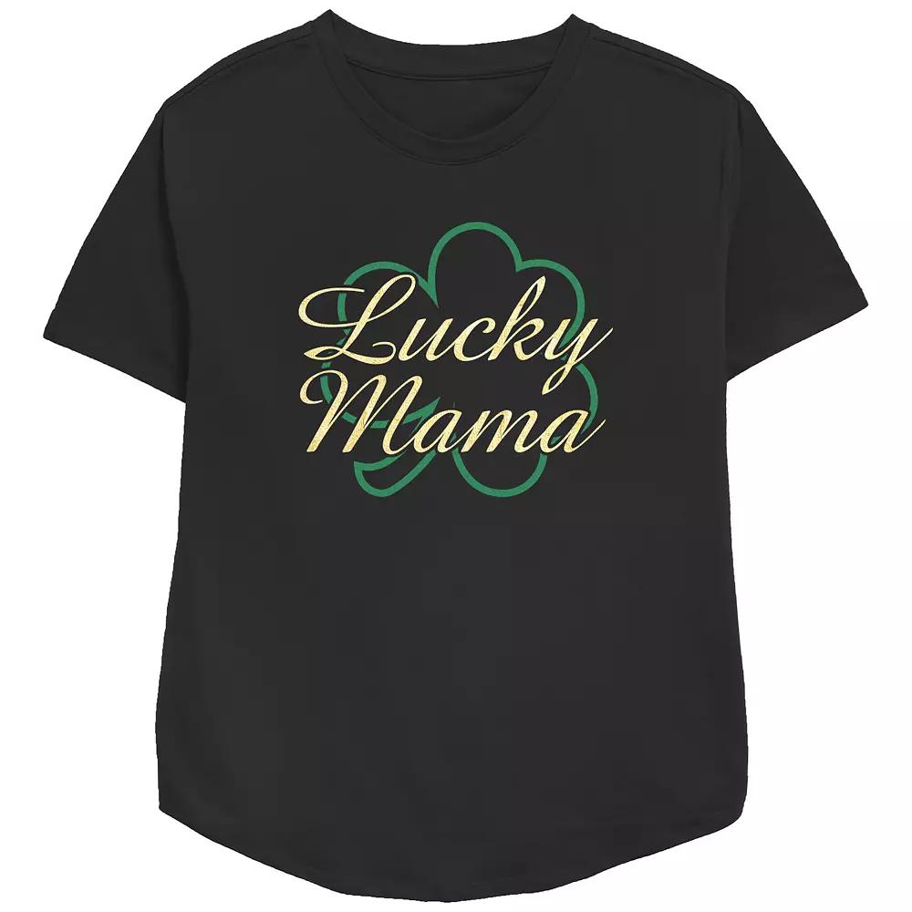 Women's Lucky Mama Graphic Tee, Girl's,  Product Image