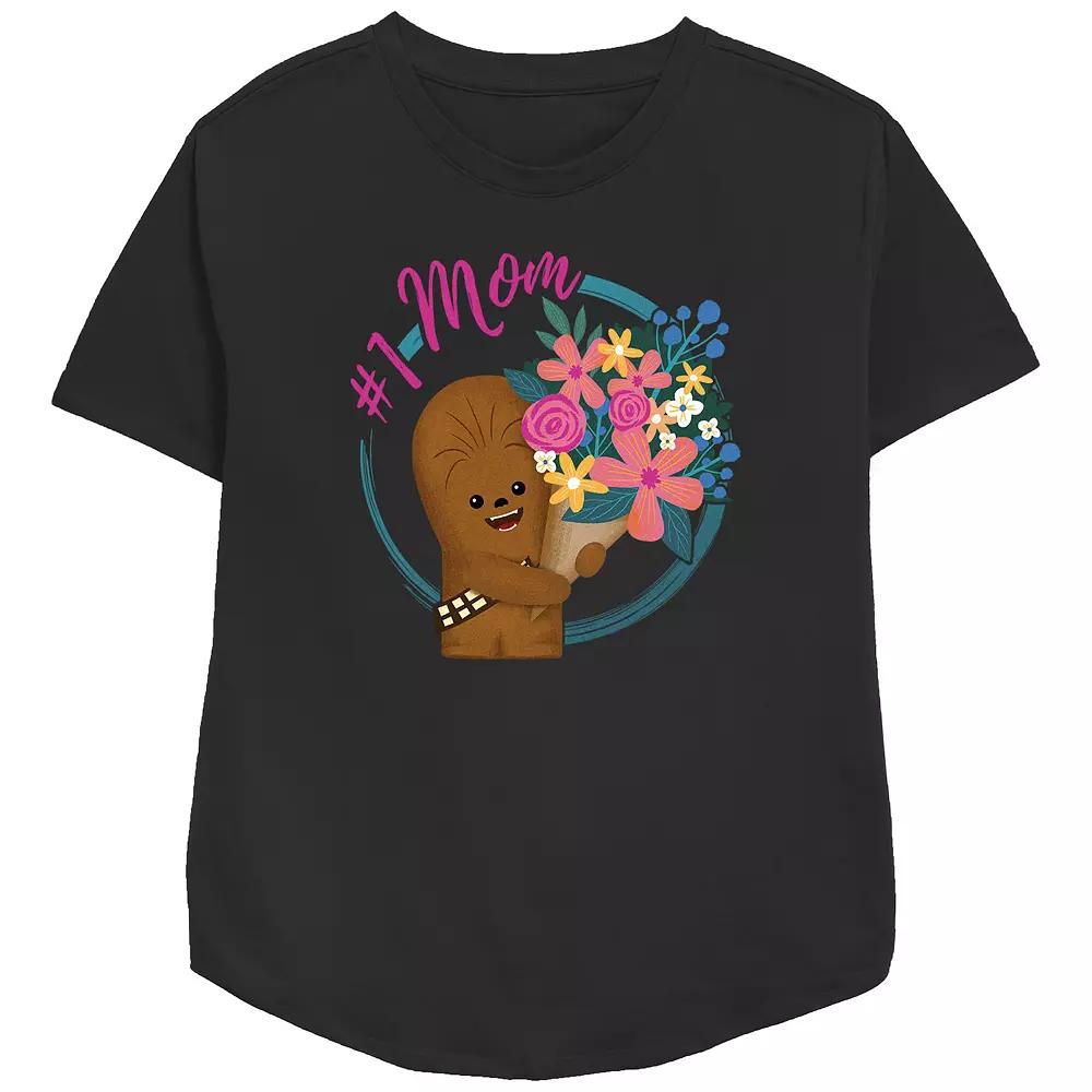 Women's Star Wars #1 Mom Relaxed Fit Graphic Tee,  Product Image