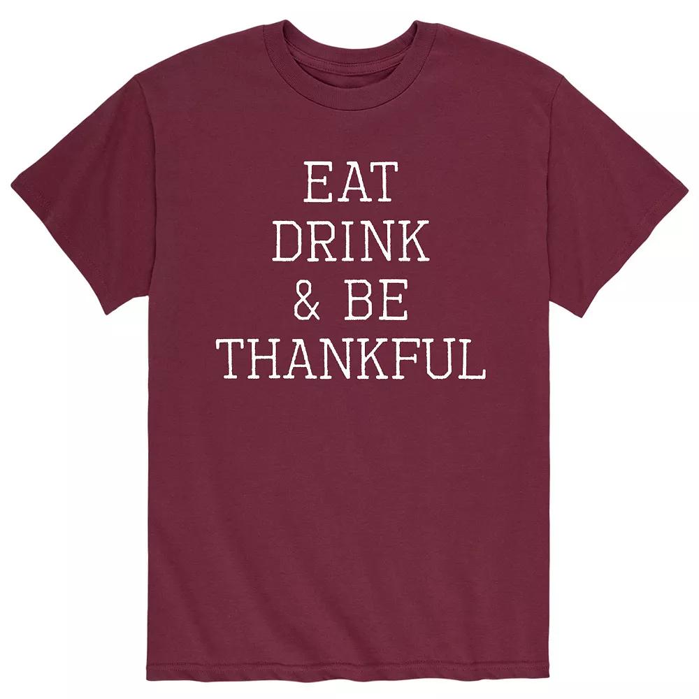 Men's Eat Drink Be Thankful Tee,  Product Image