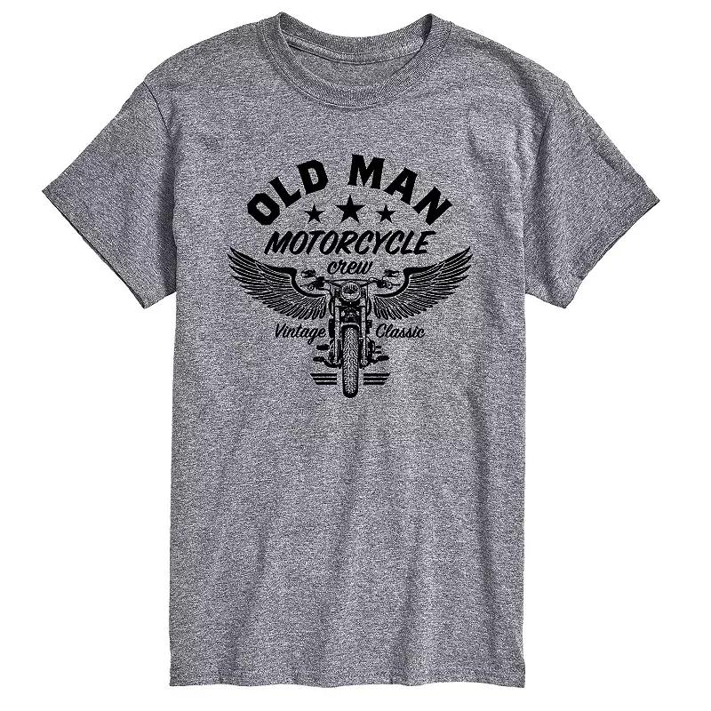 Men's Old Man Motorcycle Crew Tee,  Product Image