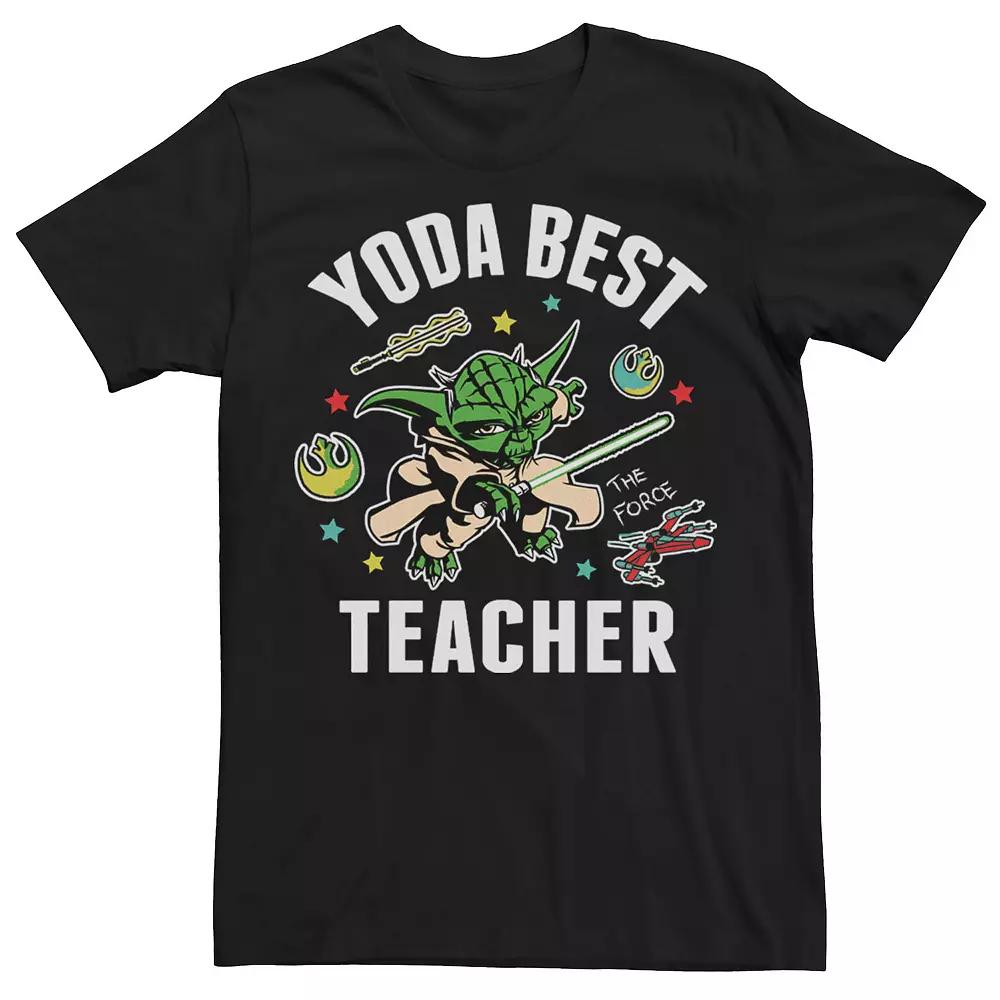 Men's Star Wars "Yoda Best Teacher" Homework Portrait Tee,  Product Image