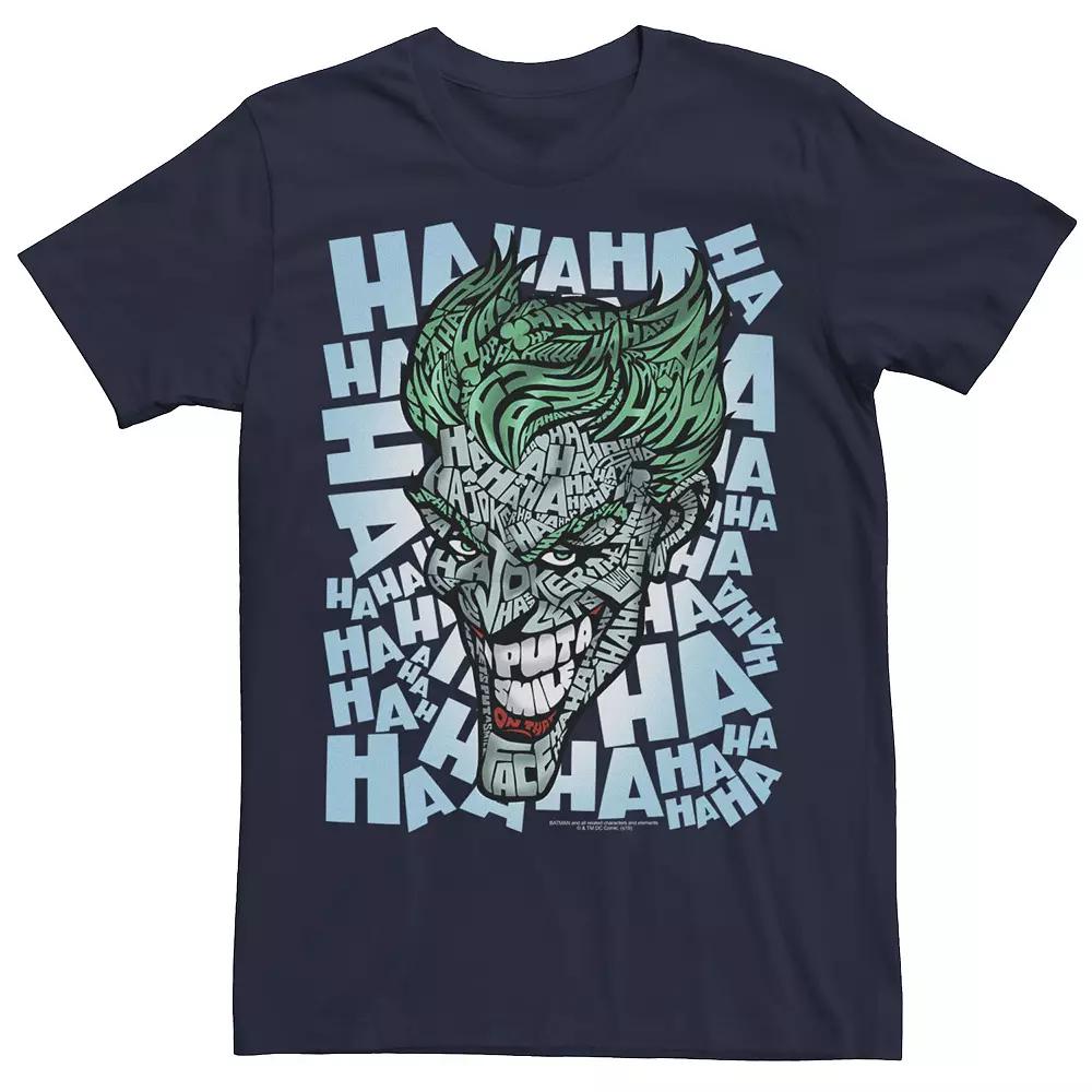 Men's DC Comics Batman Joker Laughter Head Shot Fill Tee,  Product Image