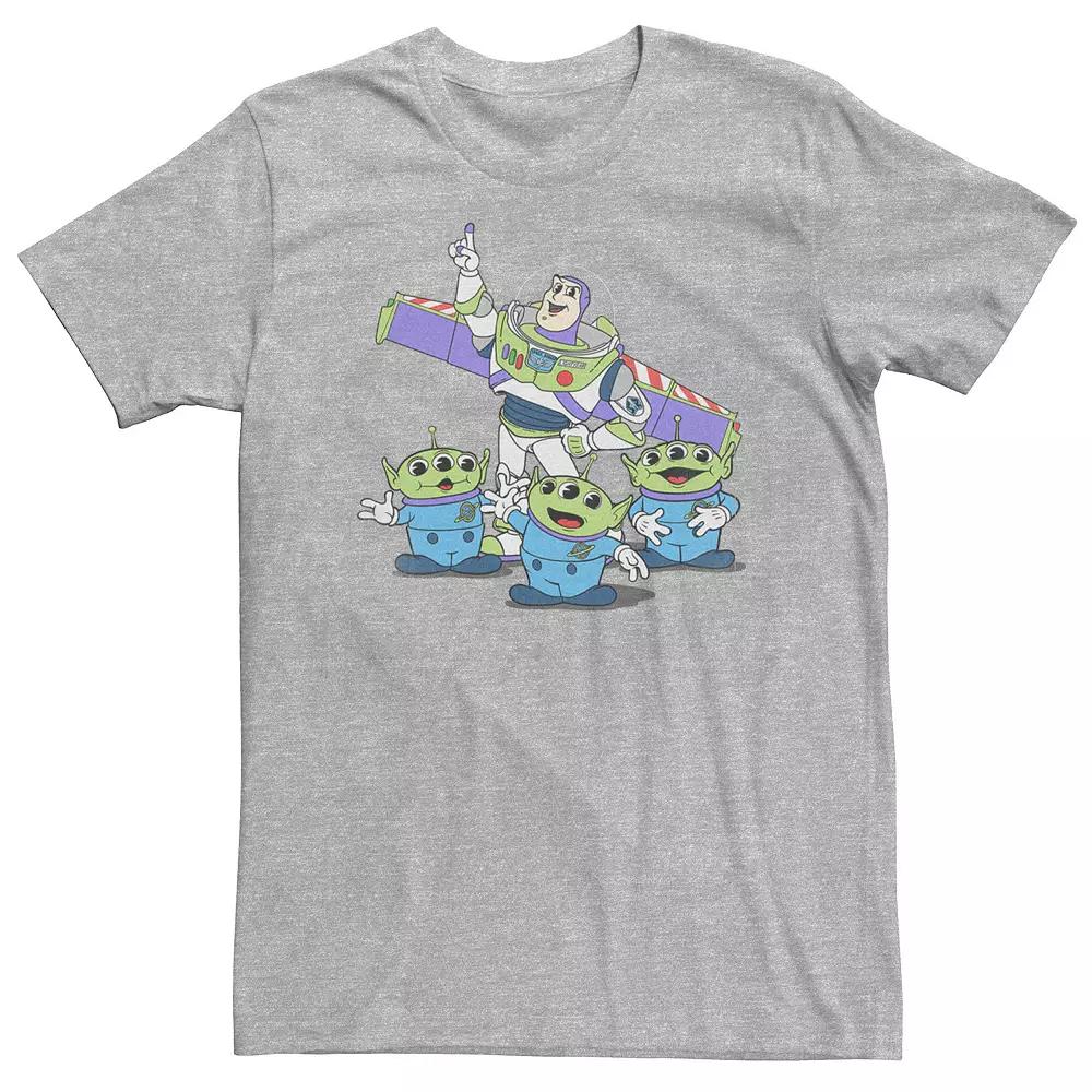 Big & Tall Disney / Pixar Toy Story Buzz And Aliens Vintage Look Tee, Men's,  Product Image