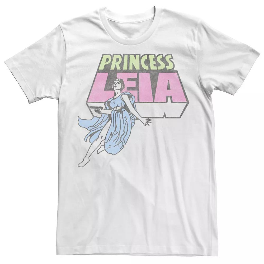 Men's Star Wars Princess Leia Vintage Faded Poster Tee,  Product Image