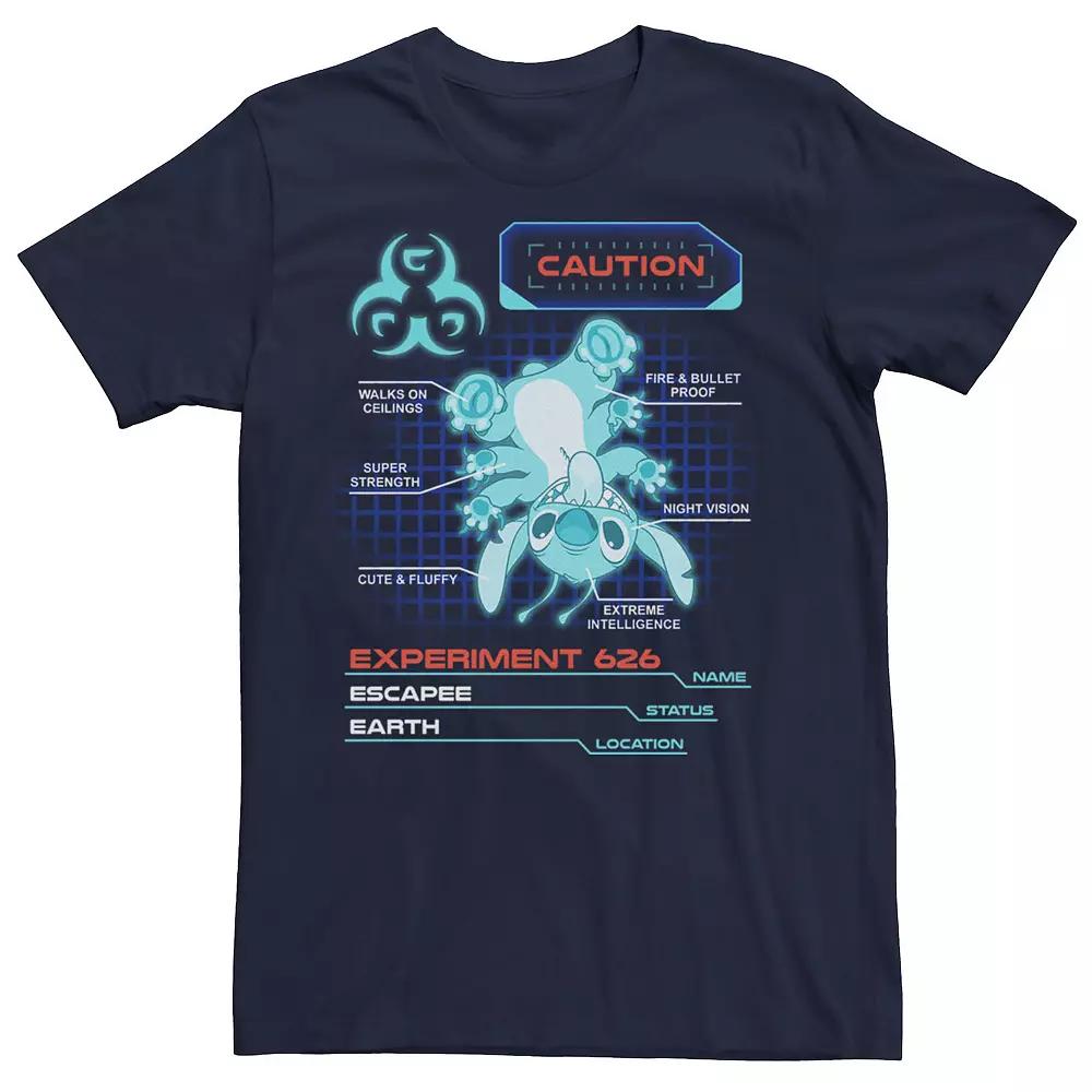 Disney's Lilo & Stitch Experiment 626 Schematic Men's Tee,  Product Image