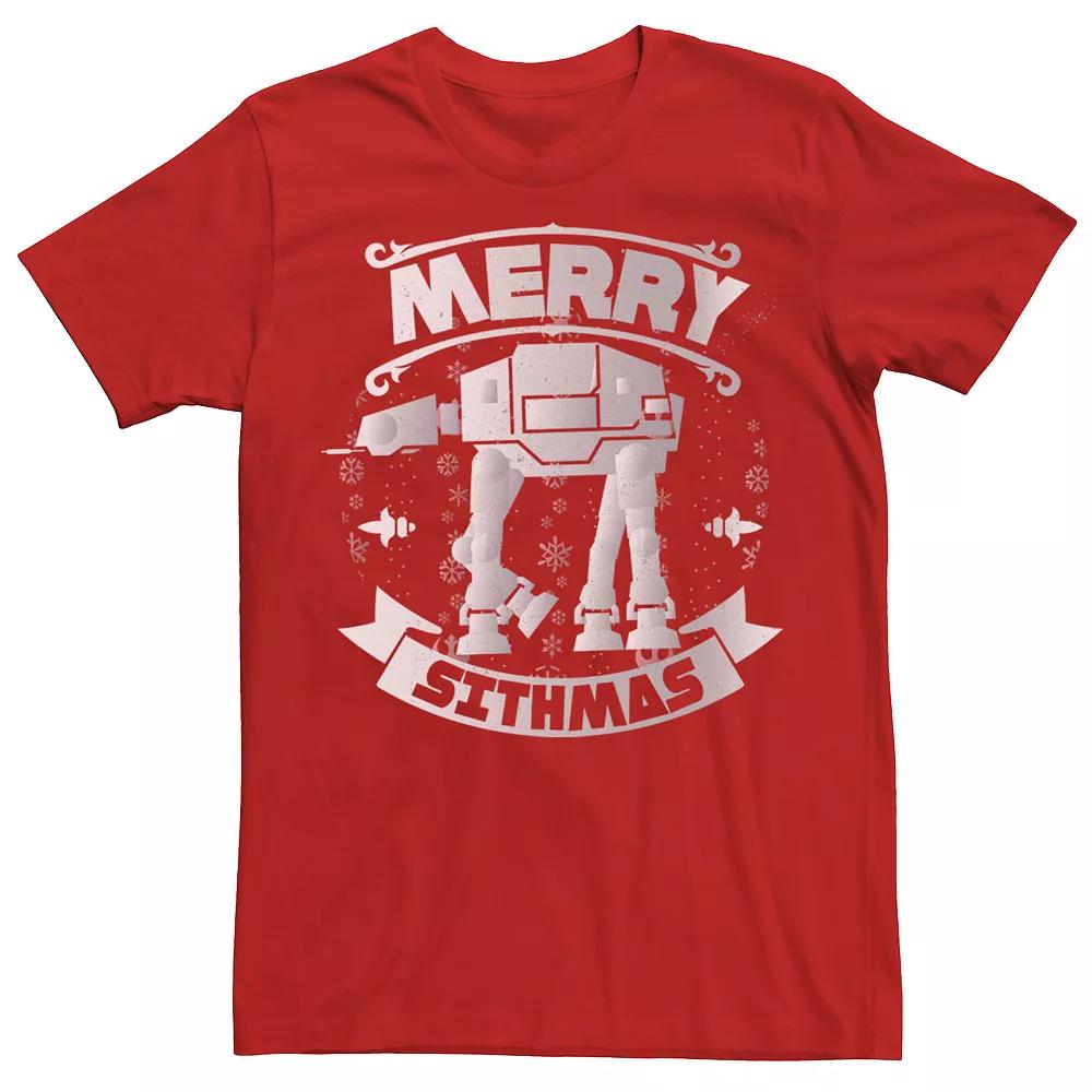 Men's Star Wars AT-AT Christmas Merry Sithmas Holiday Tee,  Product Image
