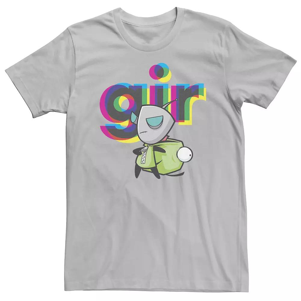 Men's Invader Zim Gir Costume Neon Over Lay Tee,  Product Image