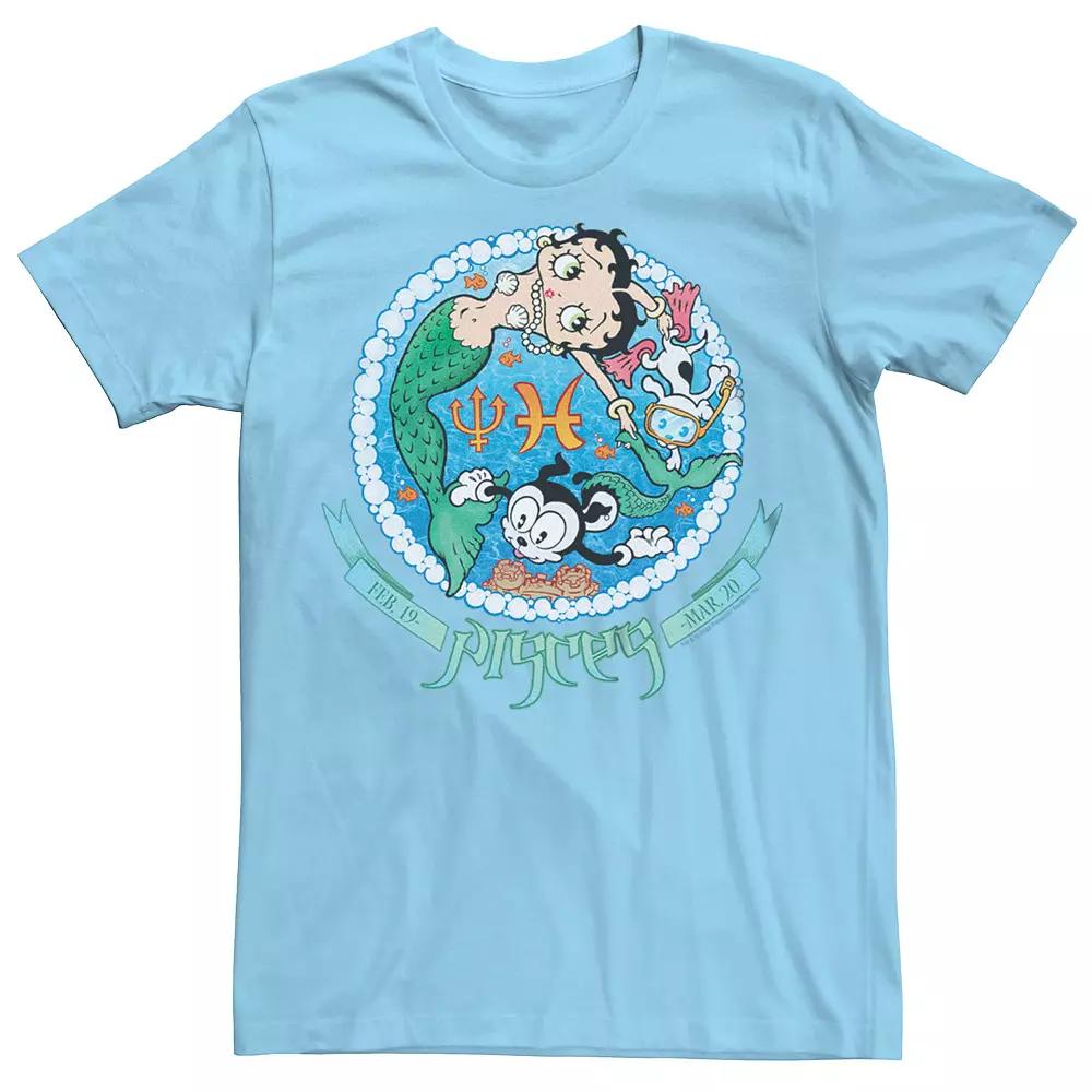 Men's Betty Boop Pisces Horoscope Tee,  Product Image