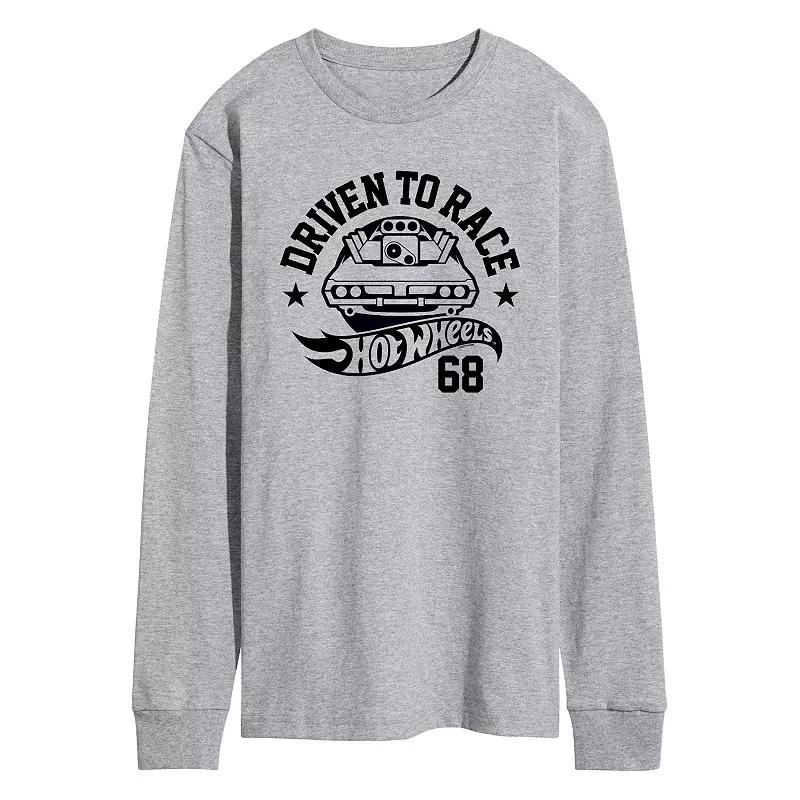 Men's Hot Wheels Driven To Race Long Sleeve Graphic Tee,  Product Image