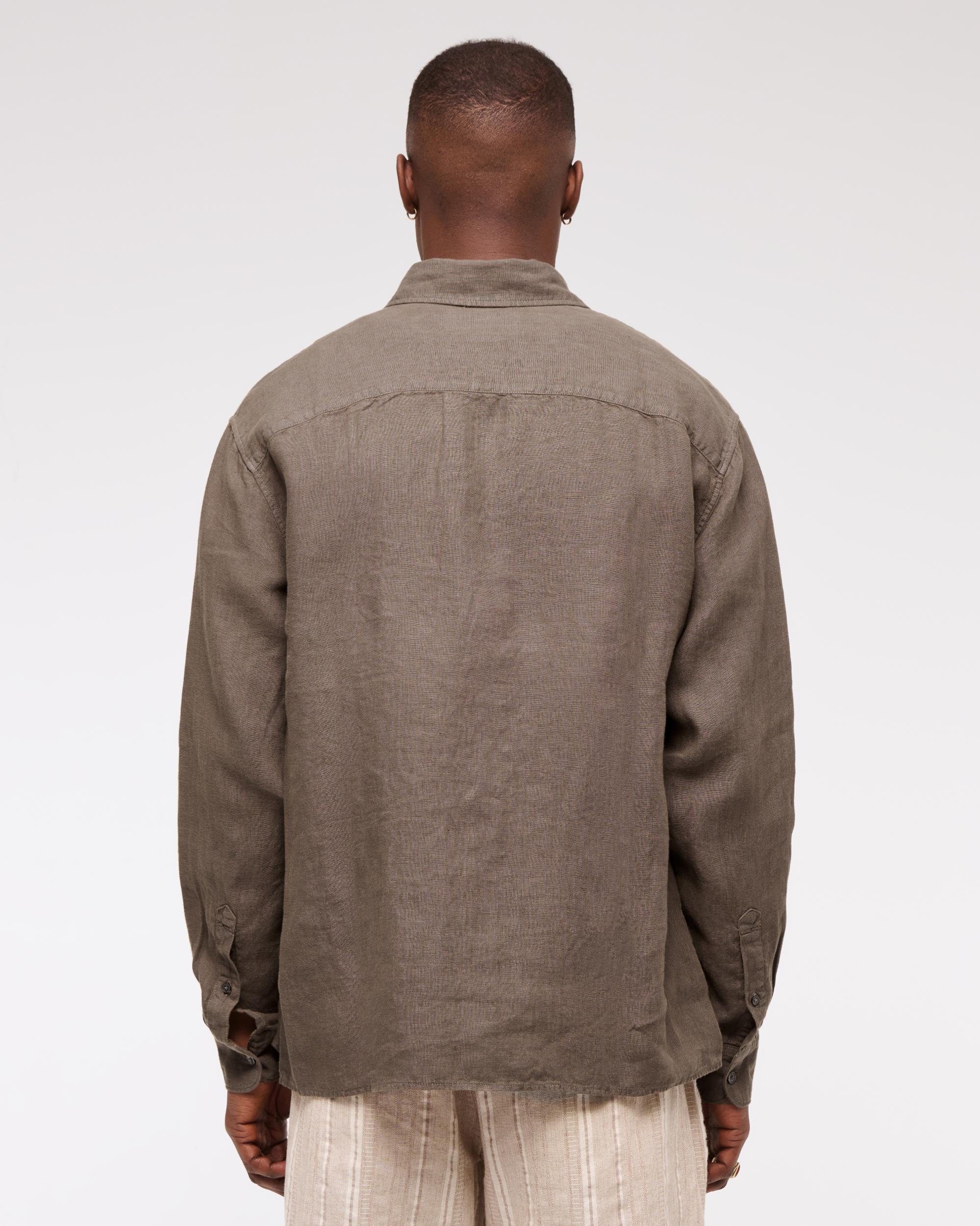 Linen Button-Up Shirt Product Image