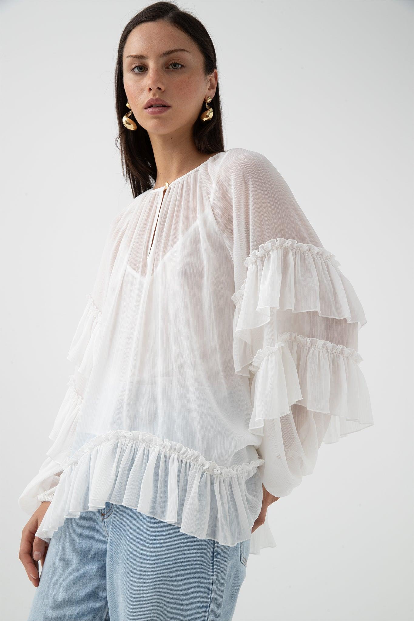 Mina Blouse-IVORY / 6 Product Image