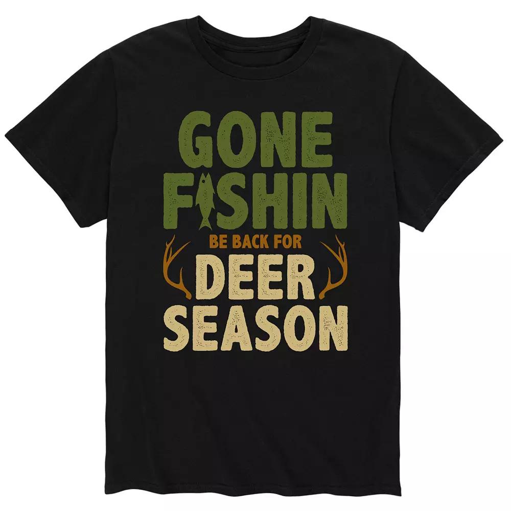 Men's "Gone Fishin Be Back For Deer Season" Tee,  Product Image