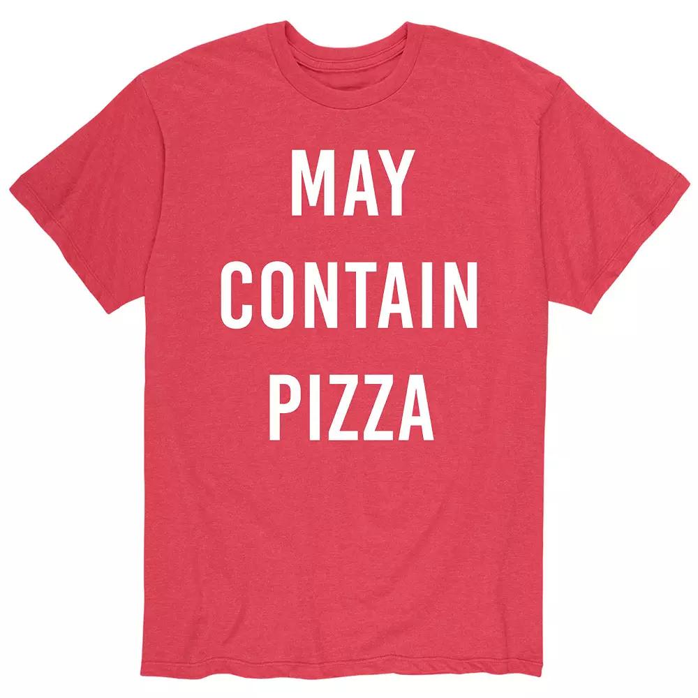 Men's May Contain Pizza Tee,  Product Image
