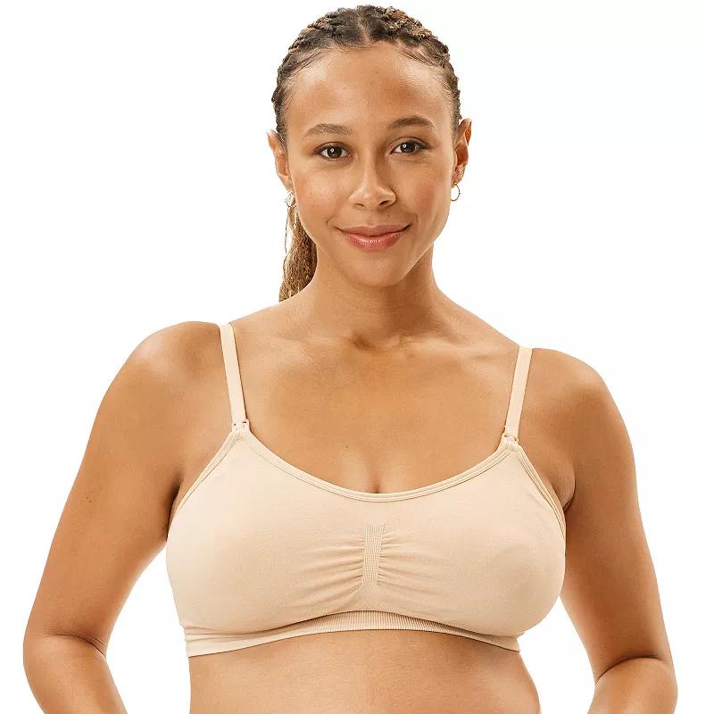 Maternity Motherhood Seamless Nursing and Pumping Bra with Removable Pads, Womens Product Image