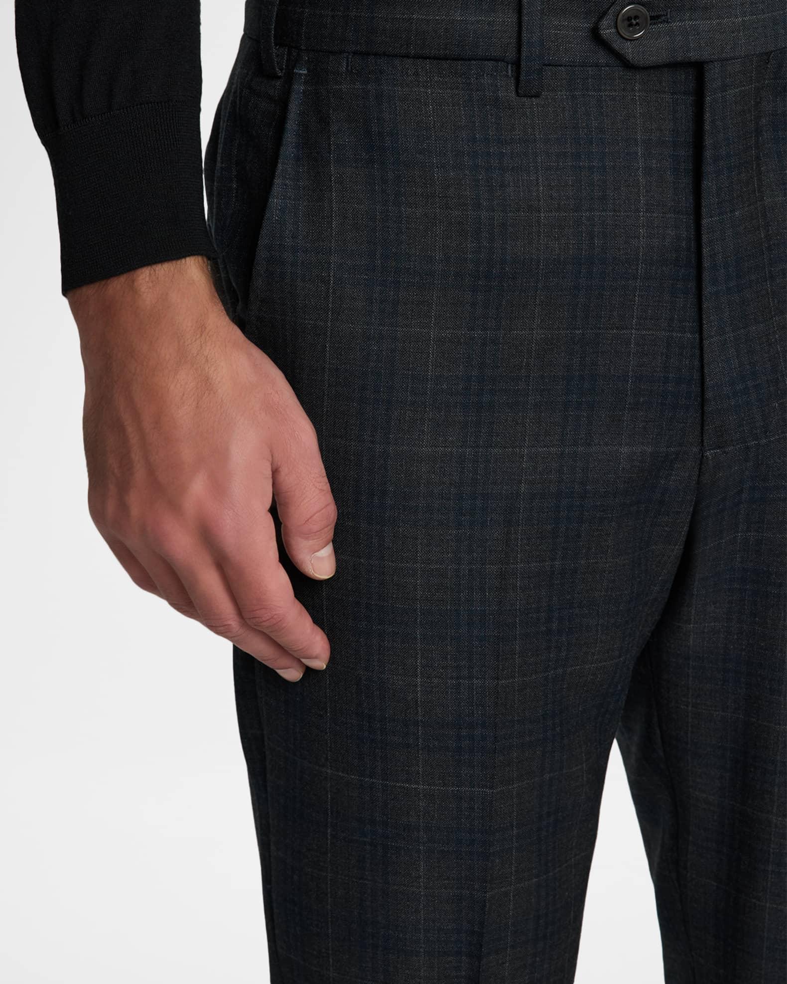 Men's Wool Super 130s Plaid G Line Suit Product Image