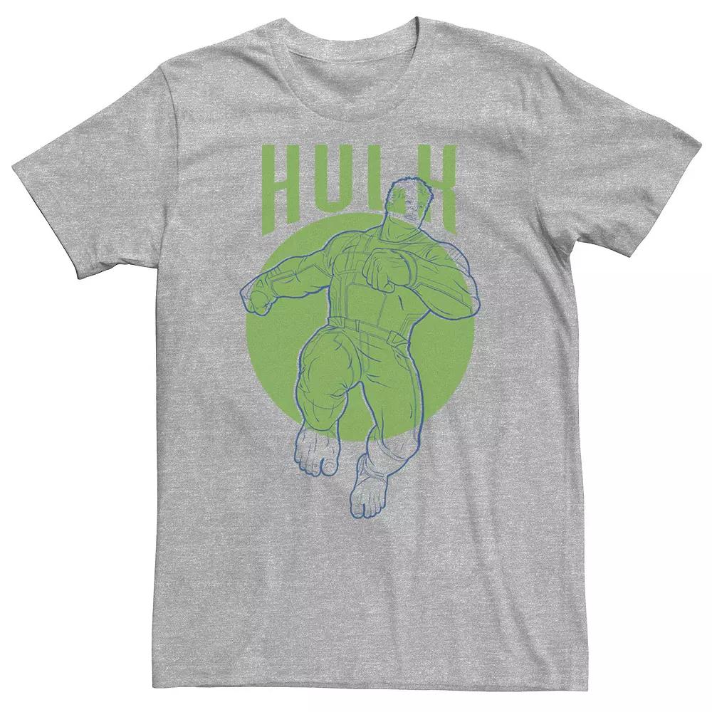 Big & Tall Marvel Avengers Endgame Hulk Outline Poster Tee, Men's,  Product Image