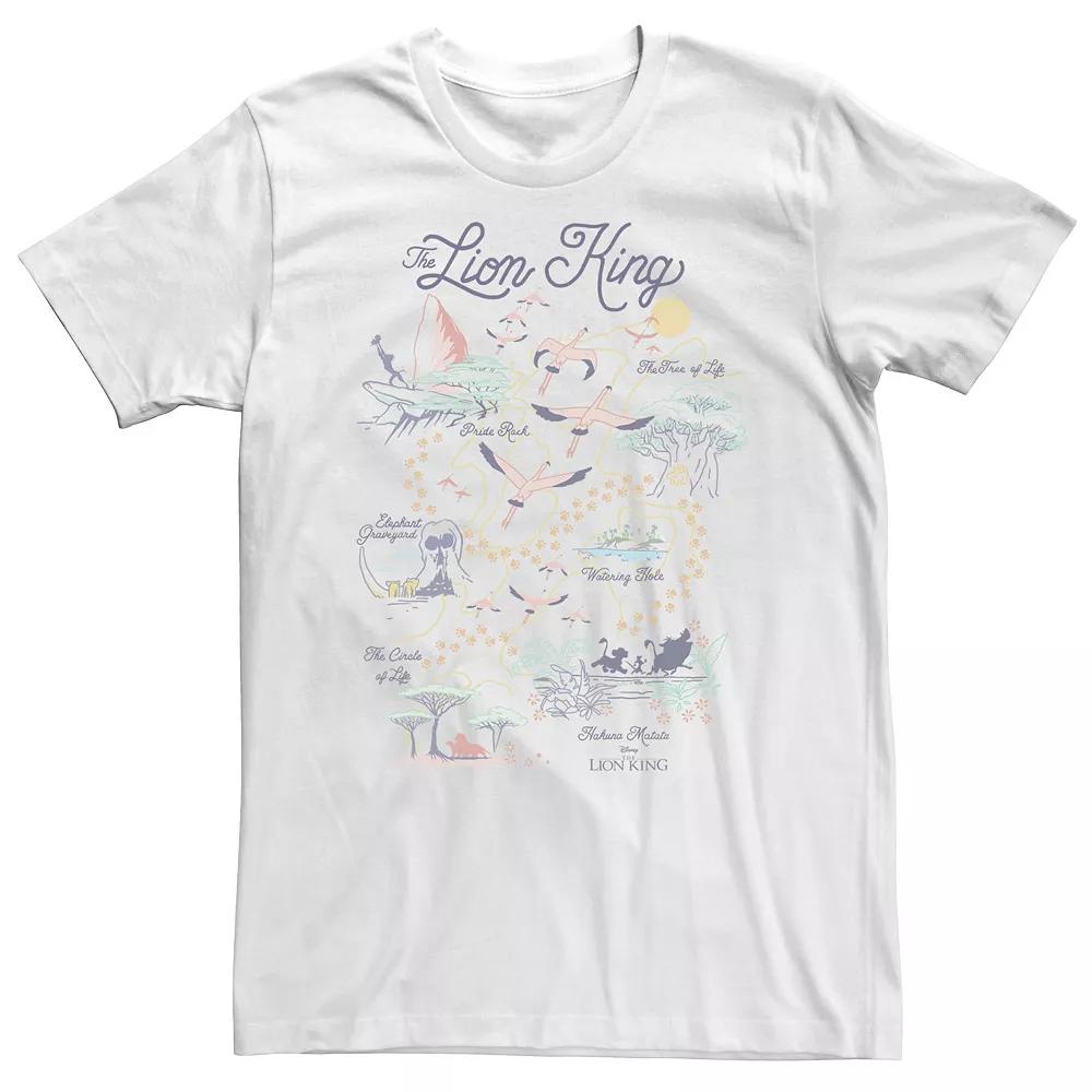 Big & Tall Disney The Lion King Map Of The World Tee, Men's,  Product Image