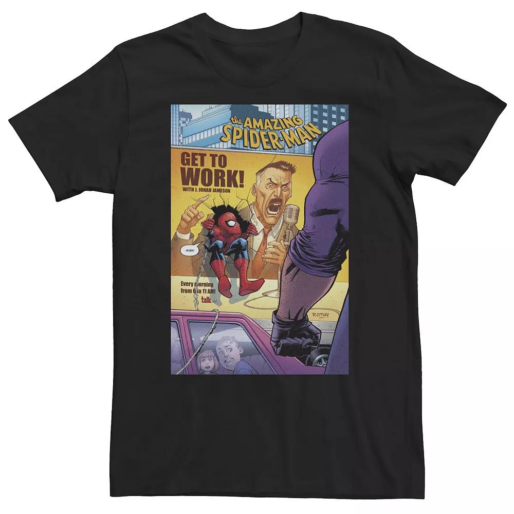 Big & Tall Marvel Spider-Man Get to Work Comic Cover Tee, Men's,  Product Image