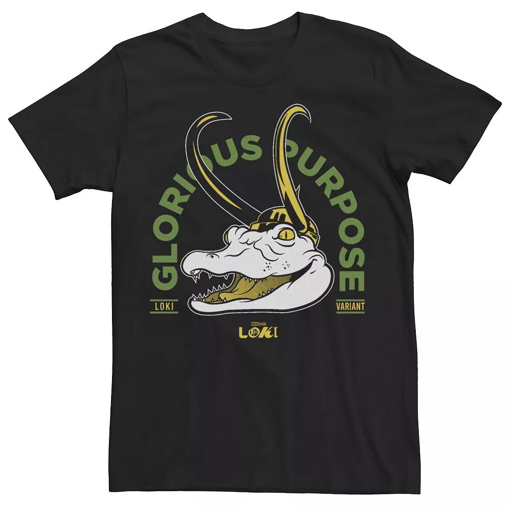 Men's Marvel Loki Alligator Loki Glorious Purpose Big Head Tee, Boy's,  Product Image