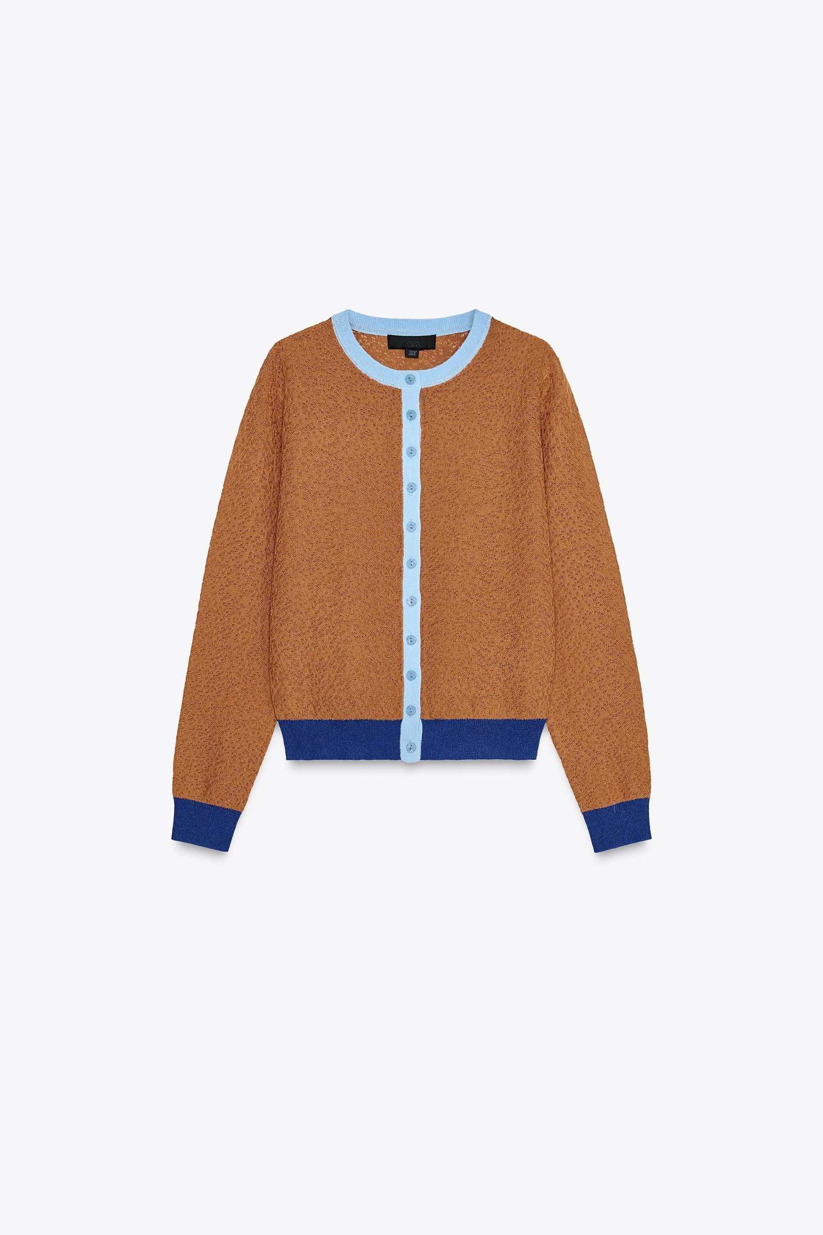 COLOUR BLOCK CARDIGAN Product Image