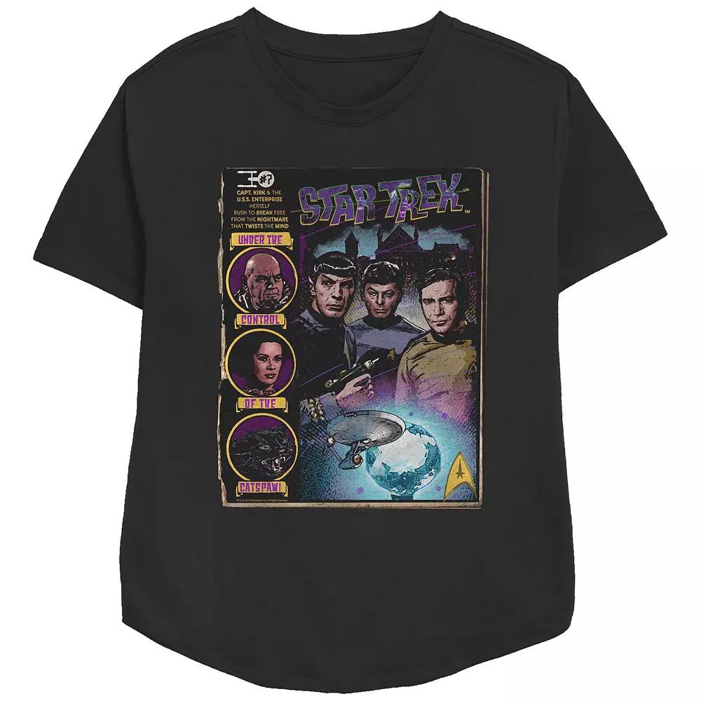 Women's Star Trek Comic Book Poster Graphic Tee,  Product Image