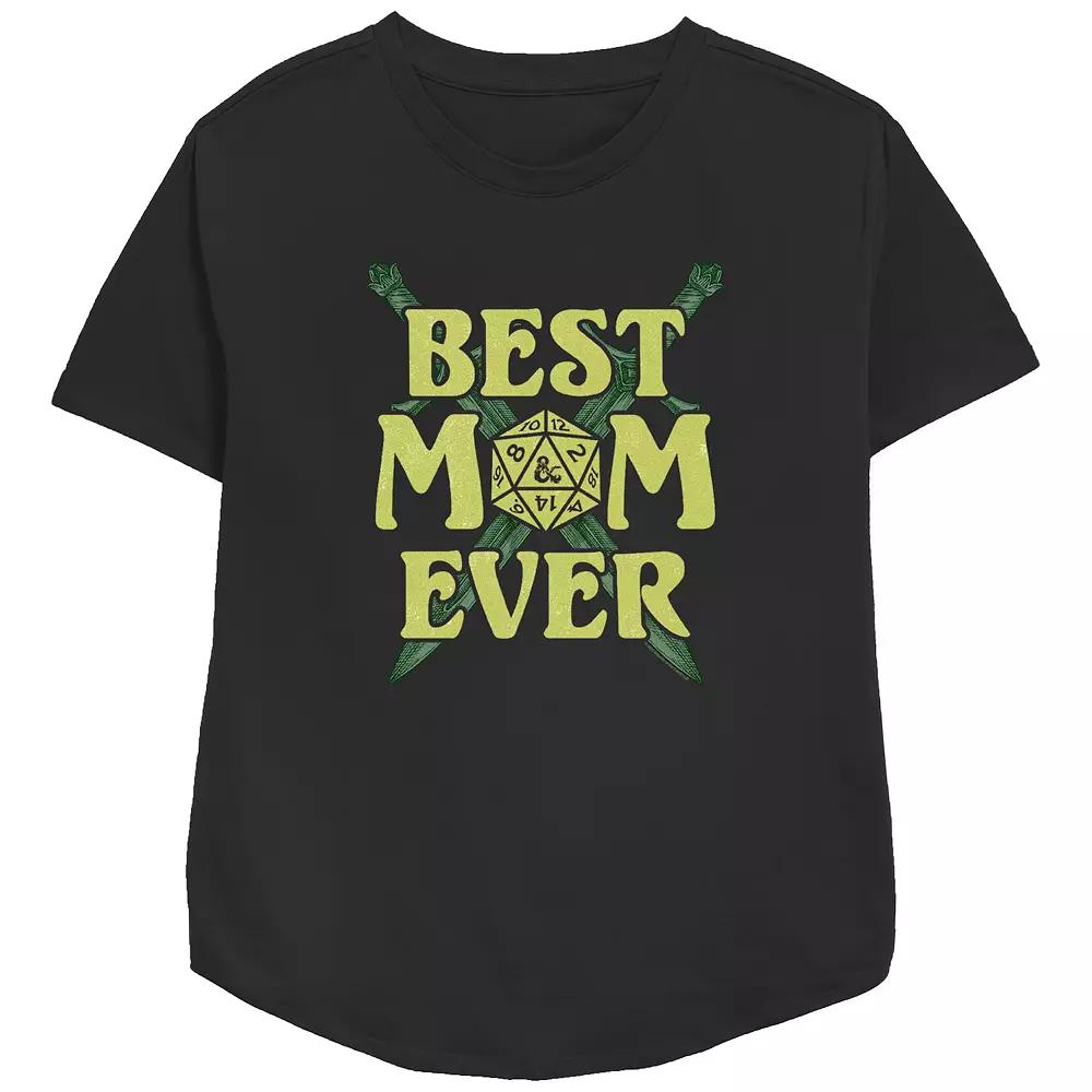 Women's Dungeons & Dragons Best Mom Ever Relaxed Fit Graphic Tee,  Product Image