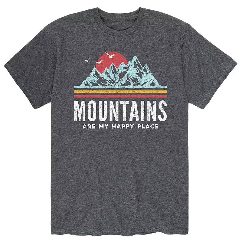 Men's Mountains Are My Happy Place Tee,  Product Image