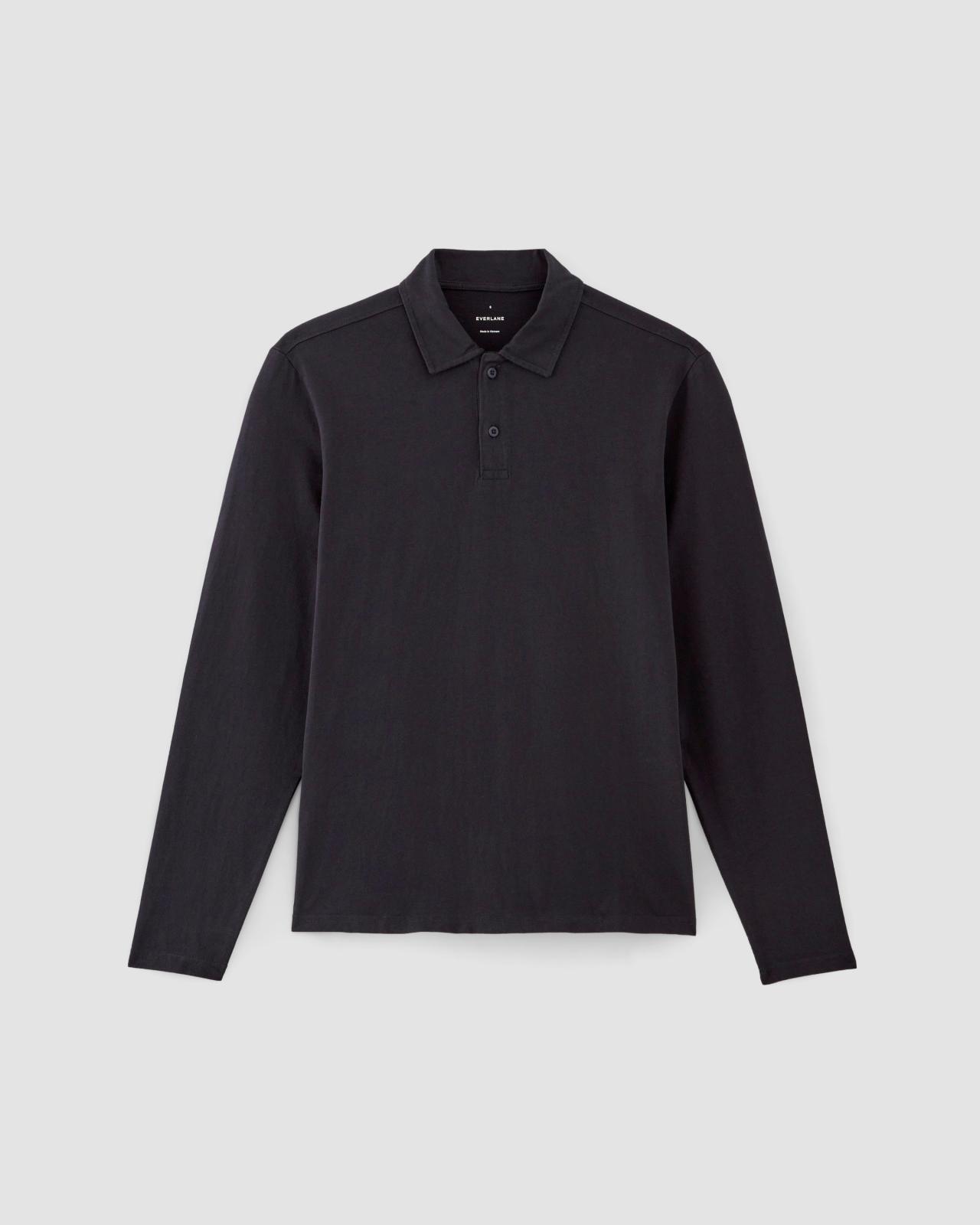 The Premium Weight Long-Sleeve Polo Product Image