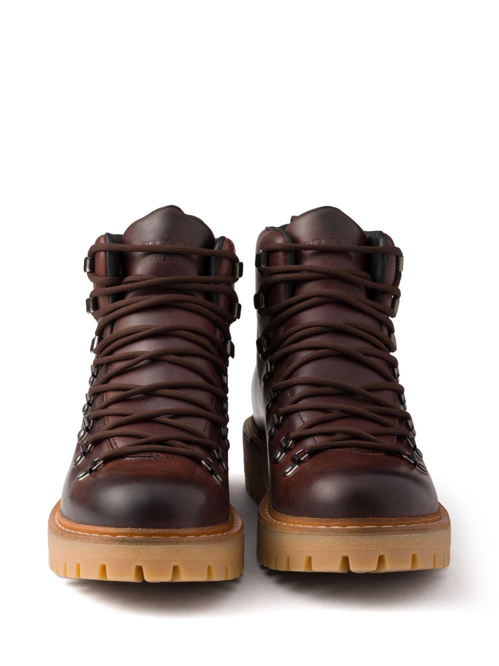 laced leather boots Product Image