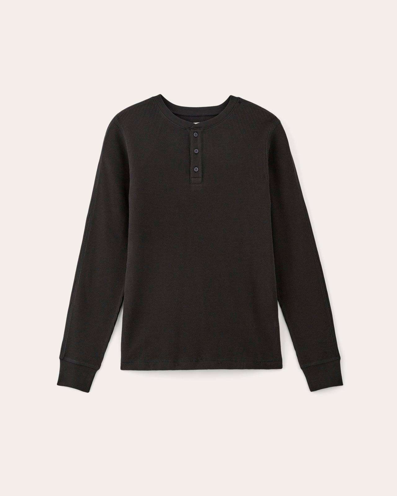 The Waffle Long-Sleeve Henley Product Image
