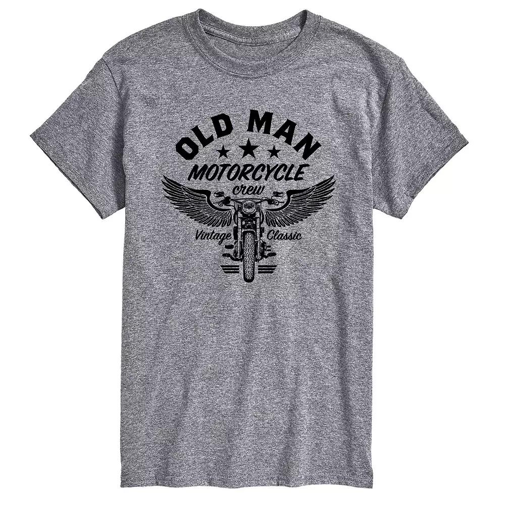 Men's Old Man Motorcycle Crew Tee,  Product Image