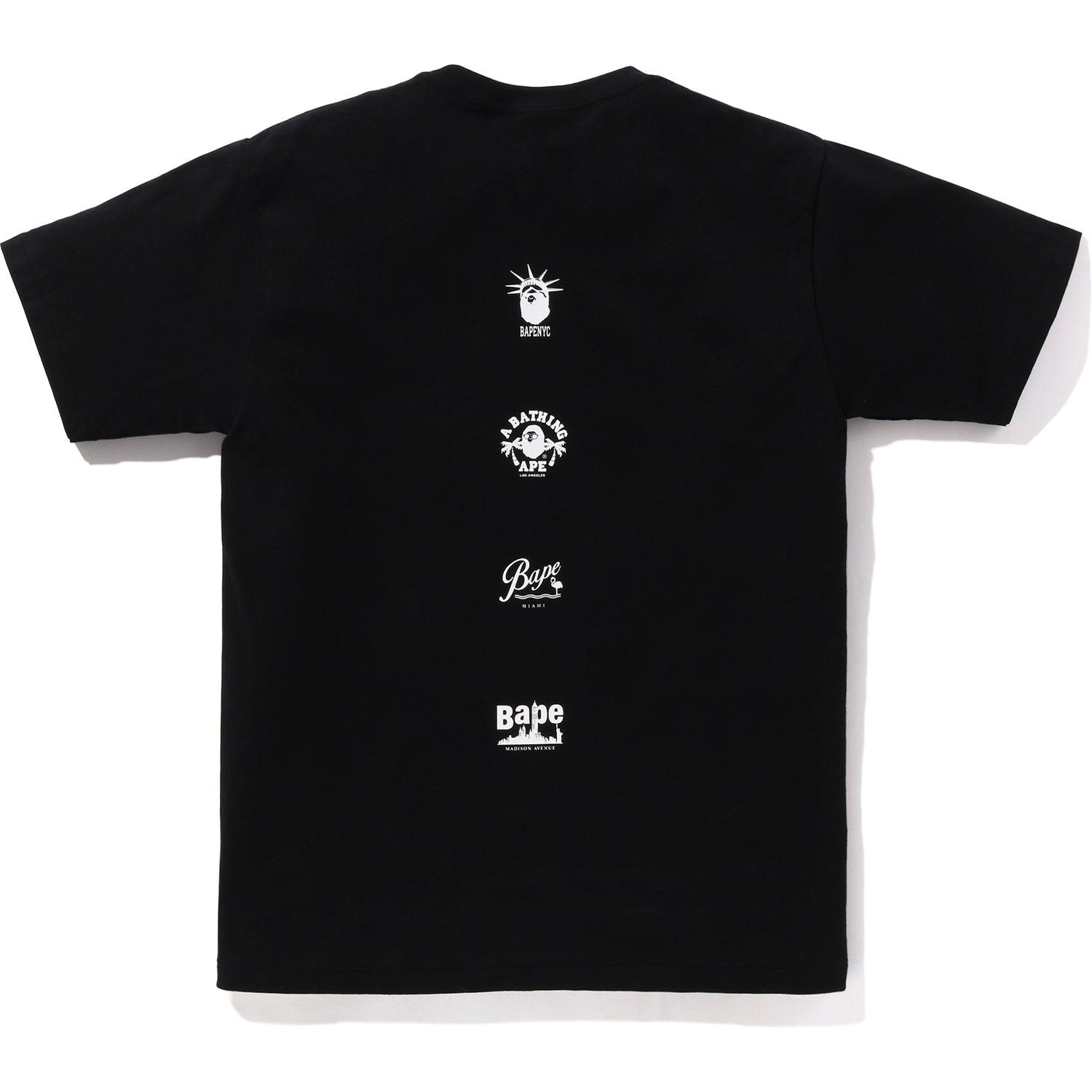 BAPE MENS US COLLEGE MULTI CAM STA T-SHIRT Male Product Image