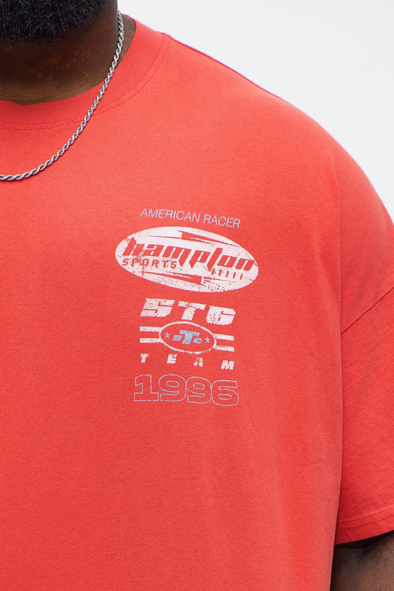 Hampton Sports Oversized Short Sleeve Tee - Red Male Product Image