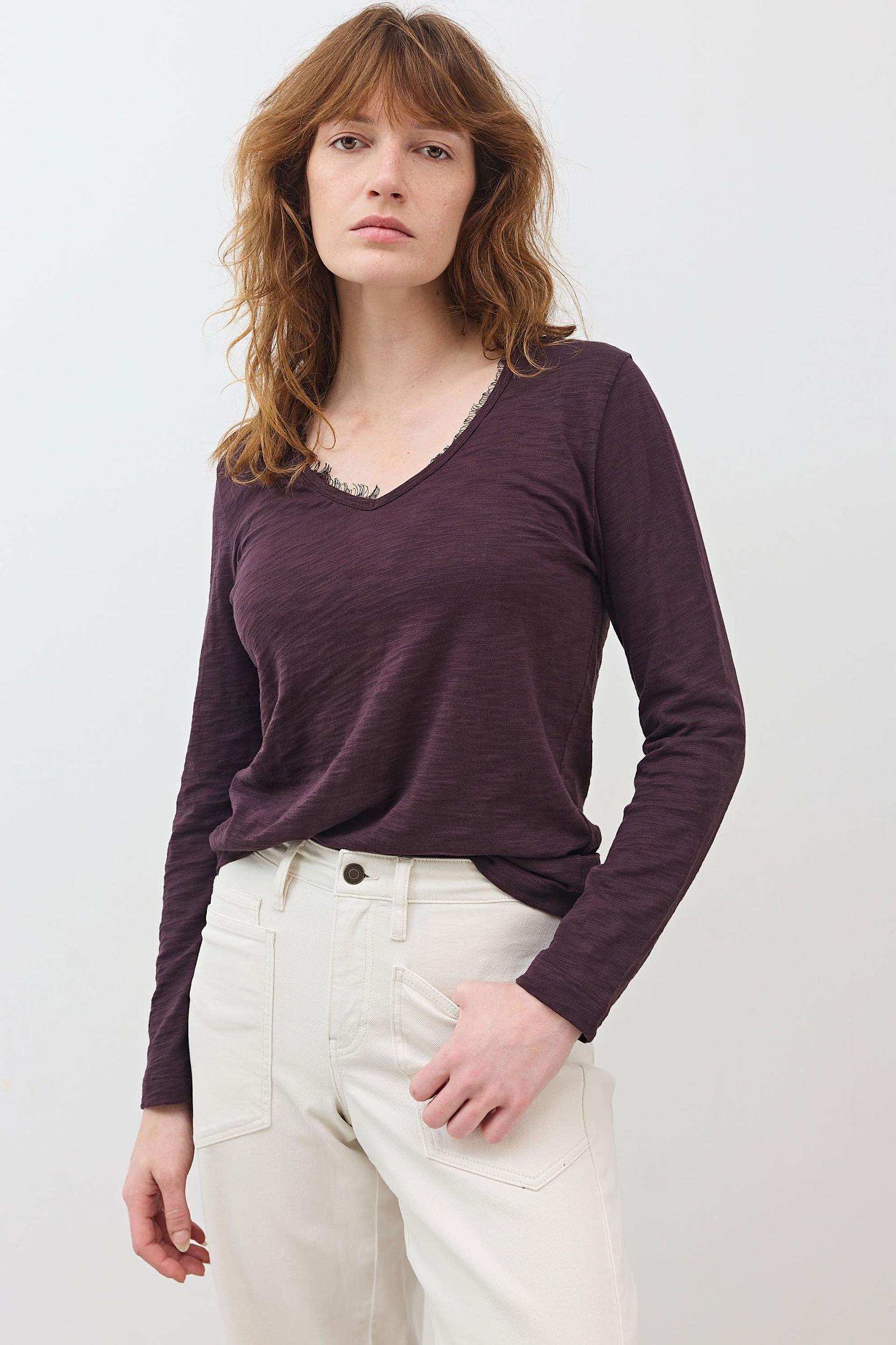 Out from Under Lace Trim Long Sleeve Product Image