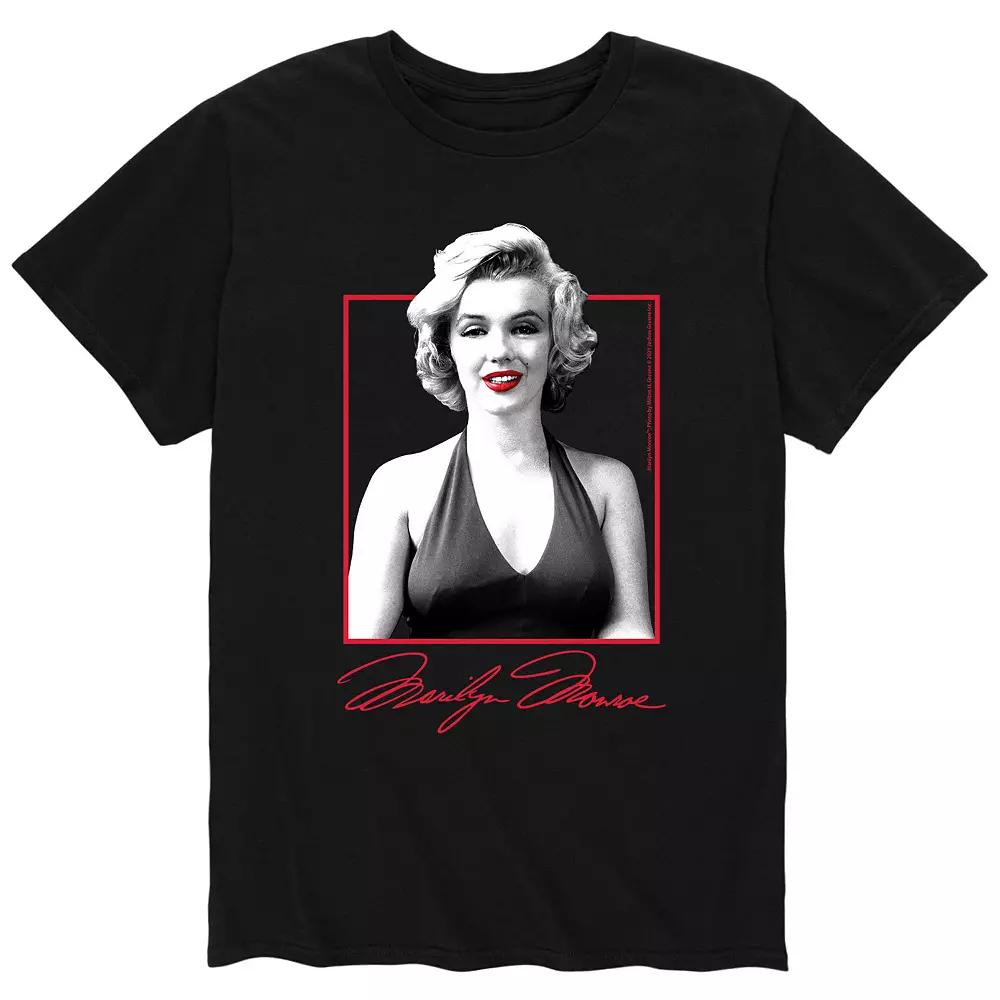 Men's Marilyn Monroe Black And White Tee,  Product Image