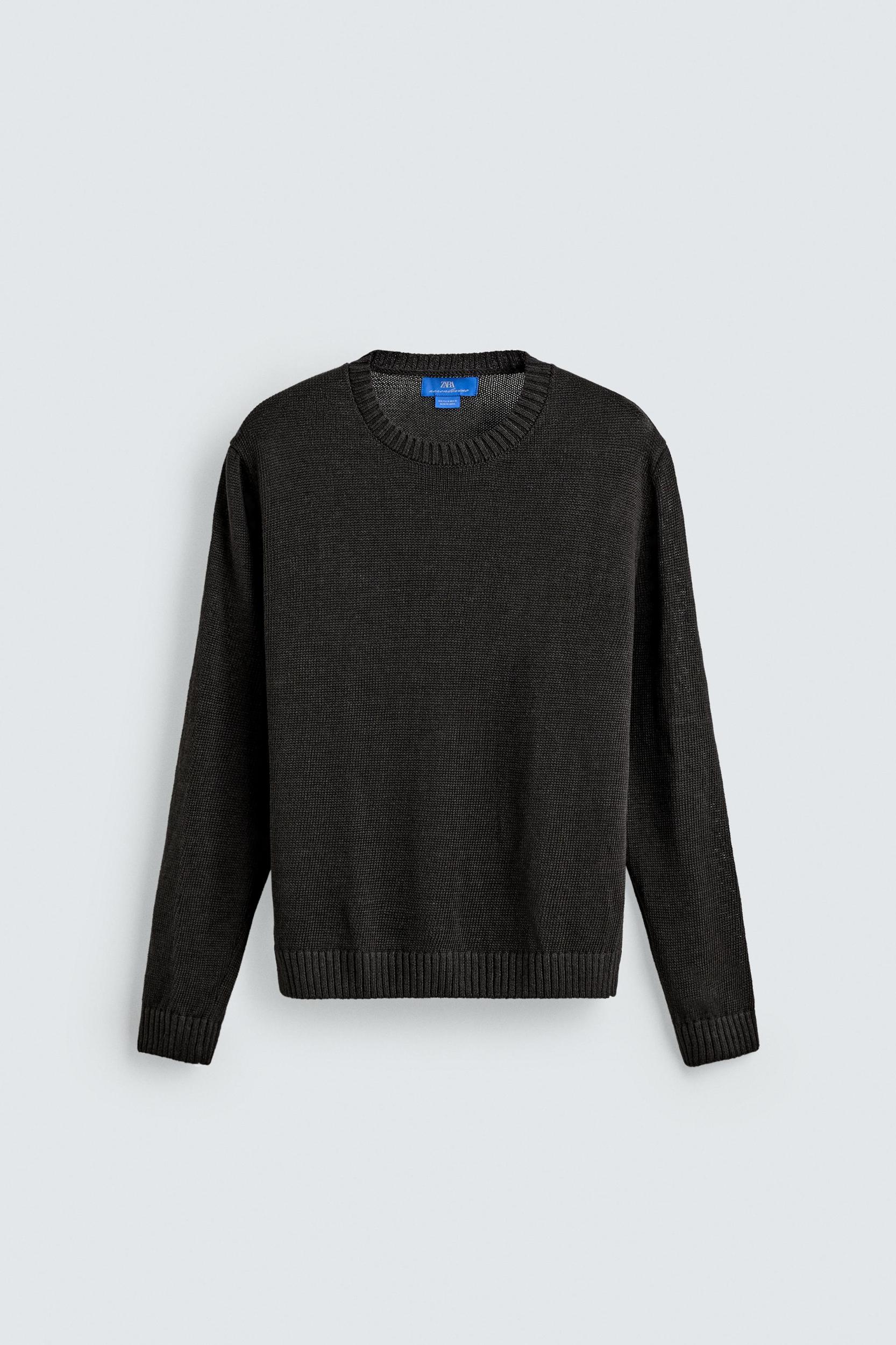 REGULAR FIT 100% LINEN JUMPER AARON LEVINE X ZARA Product Image