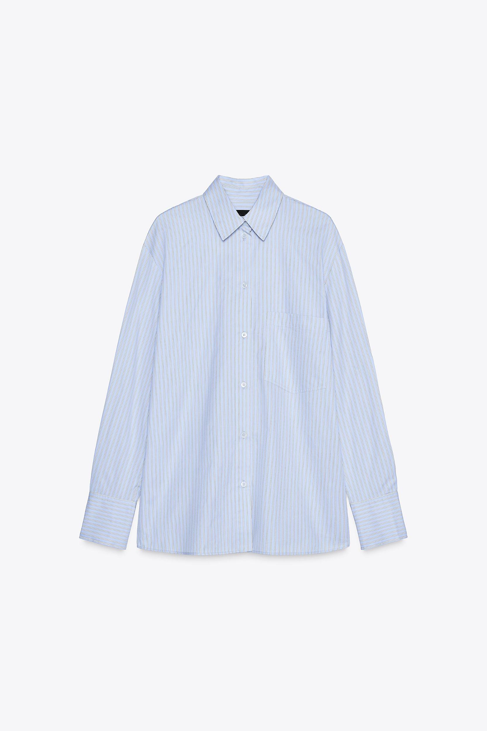 STRIPED OVERSIZE SHIRT ZW COLLECTION Product Image