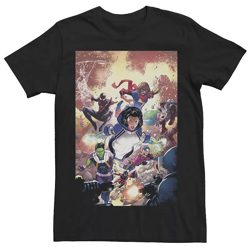 Men's Marvel Captain Marvel Higher Faster Fill Graphic Tee,  Product Image