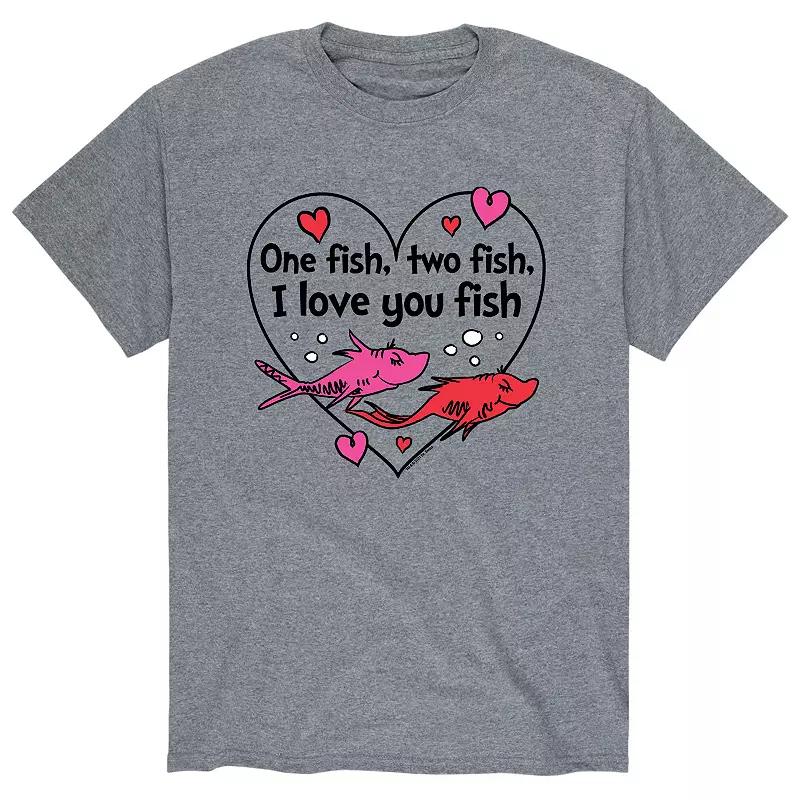 Men's Dr. Seuss "One Fish, Two Fish, I Love You Fish" Tee,  Product Image
