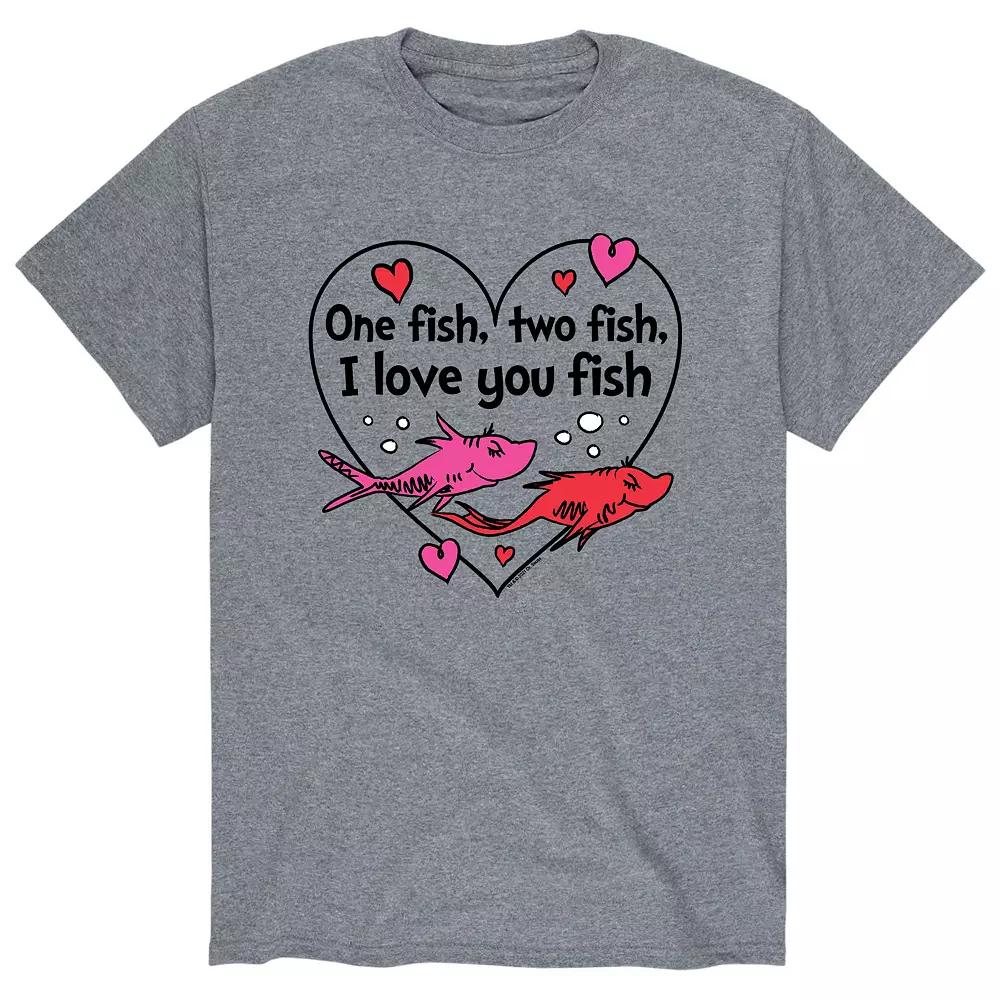 Men's Dr. Seuss "One Fish, Two Fish, I Love You Fish" Tee,  Product Image