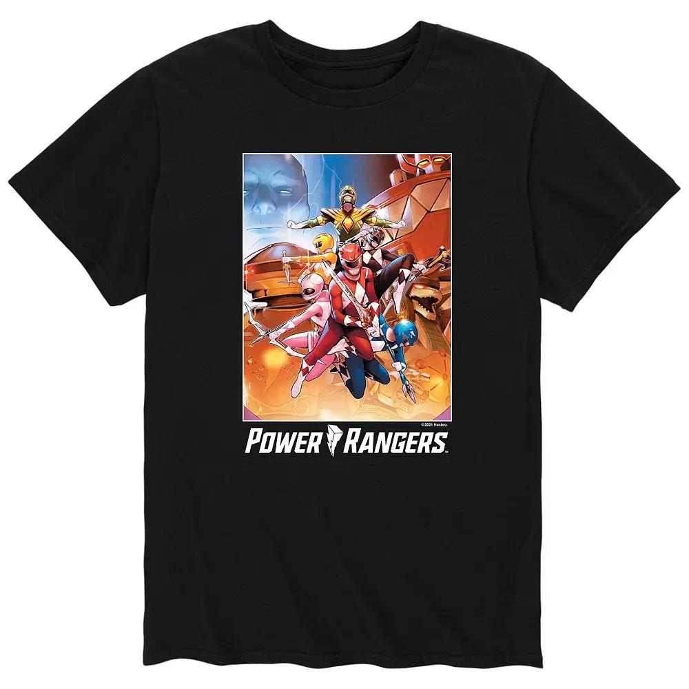 Men's Power Rangers Comic Cover Tee,  Product Image