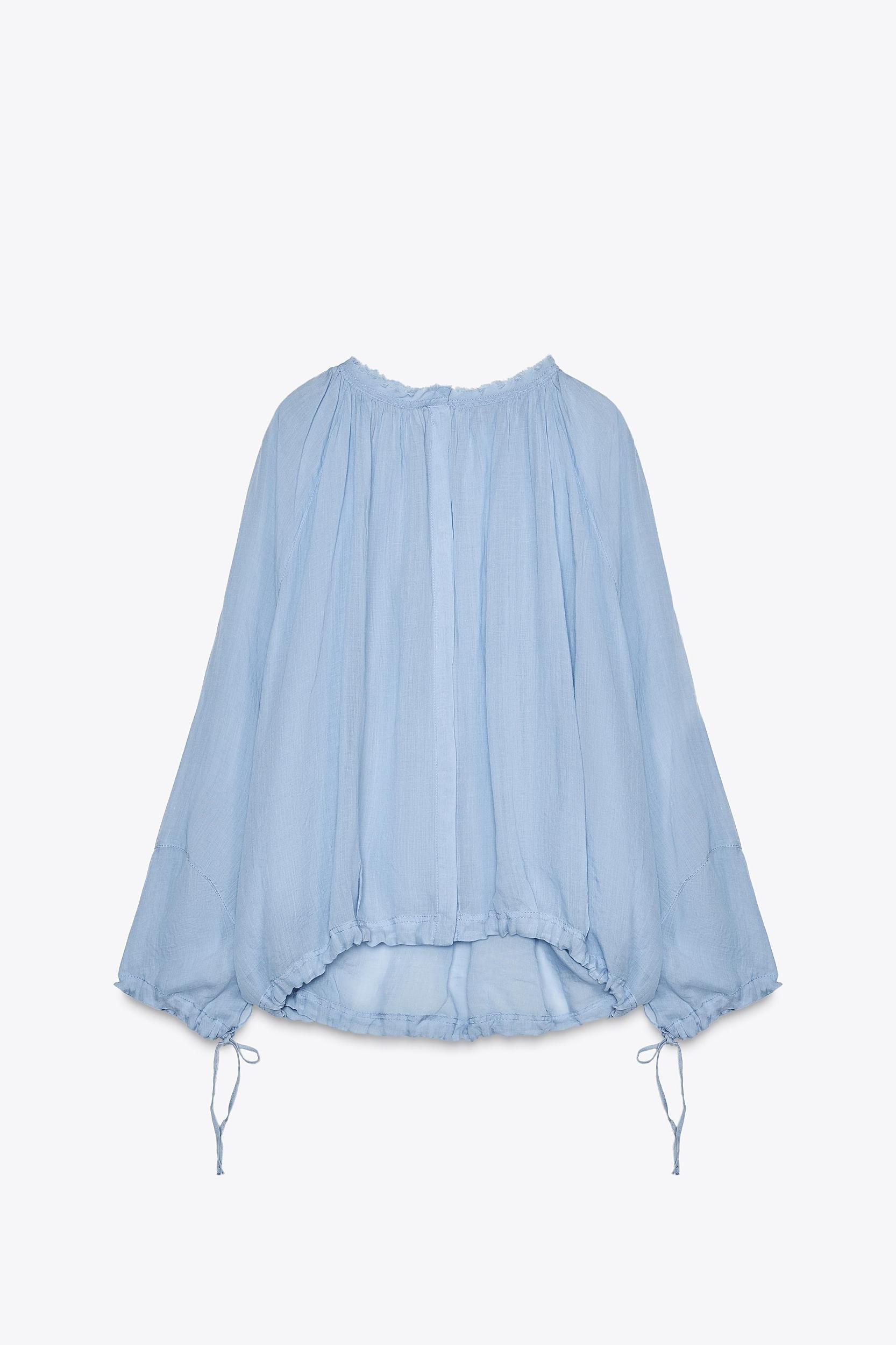 ZW COLLECTION MANDARIN COLLAR TIE SHIRT Product Image