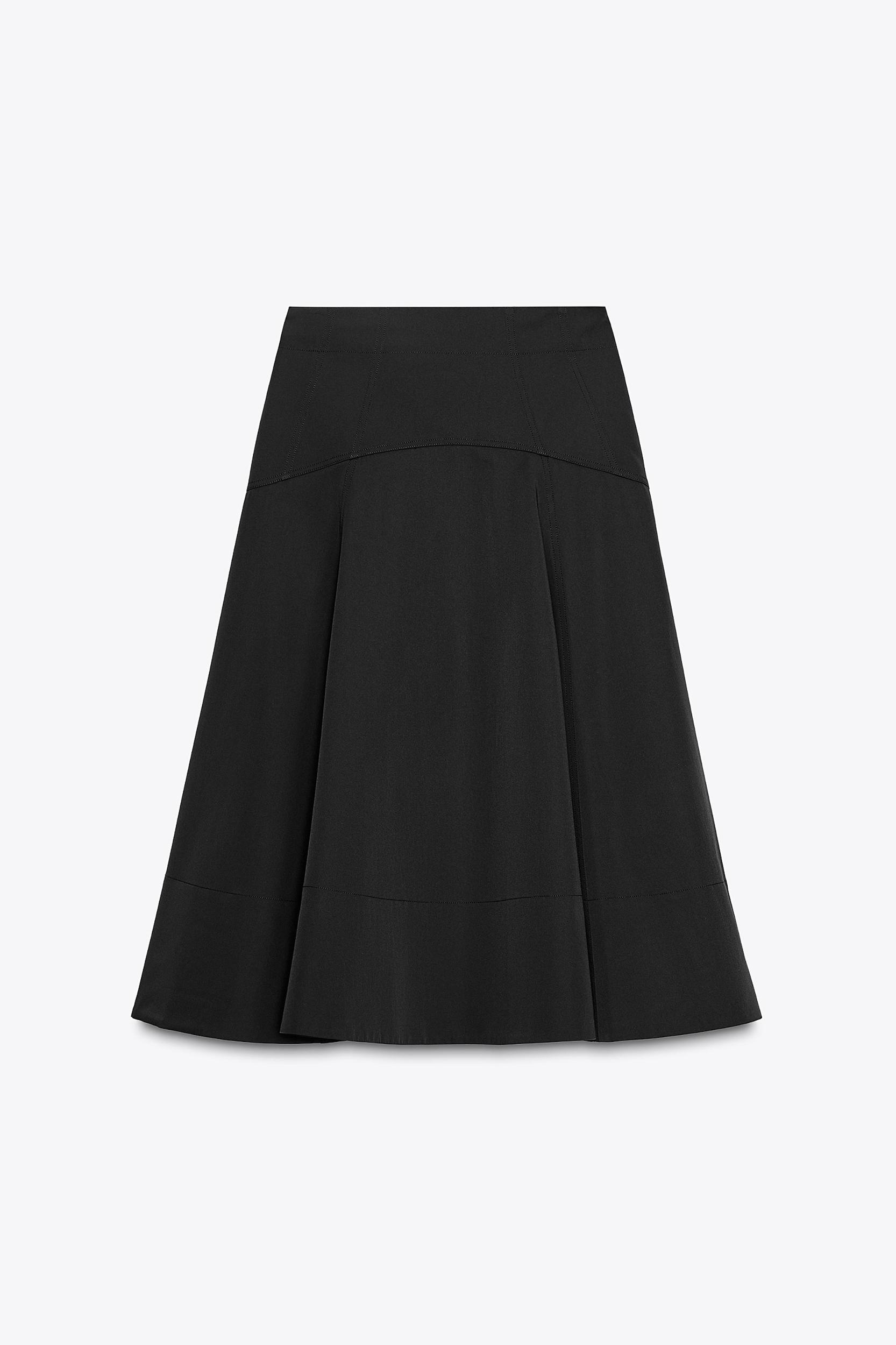 ZW COLLECTION FLARED BELT SKIRT Product Image