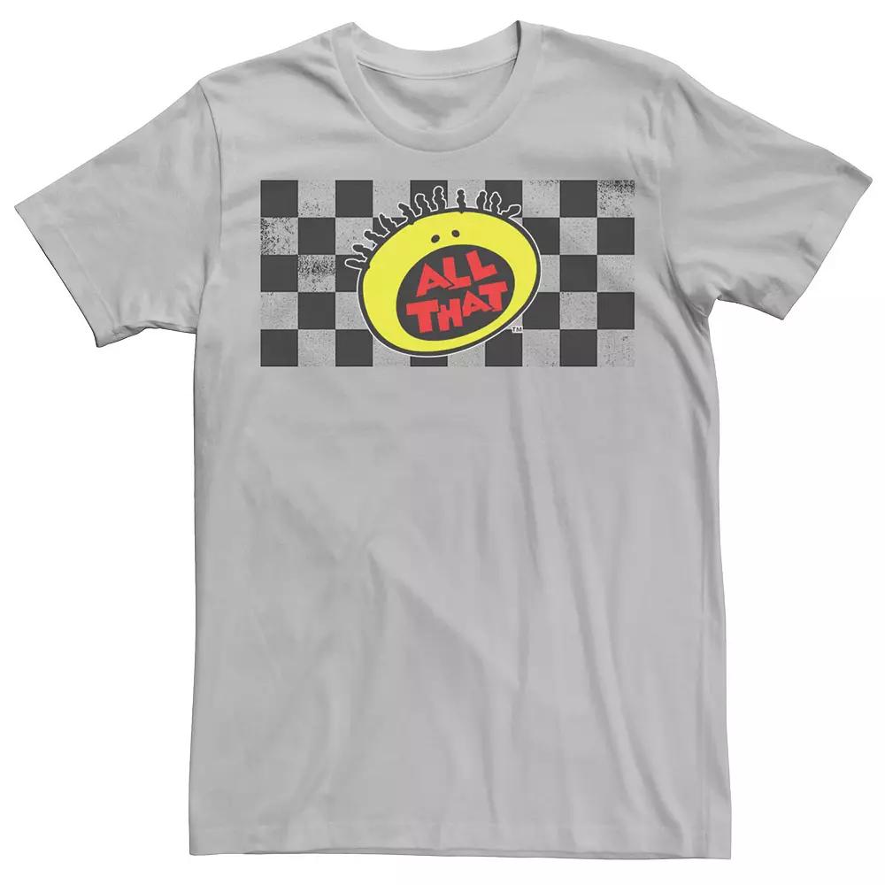Men's Nickelodeon All That Classic Checkered Logo Tee,  Product Image