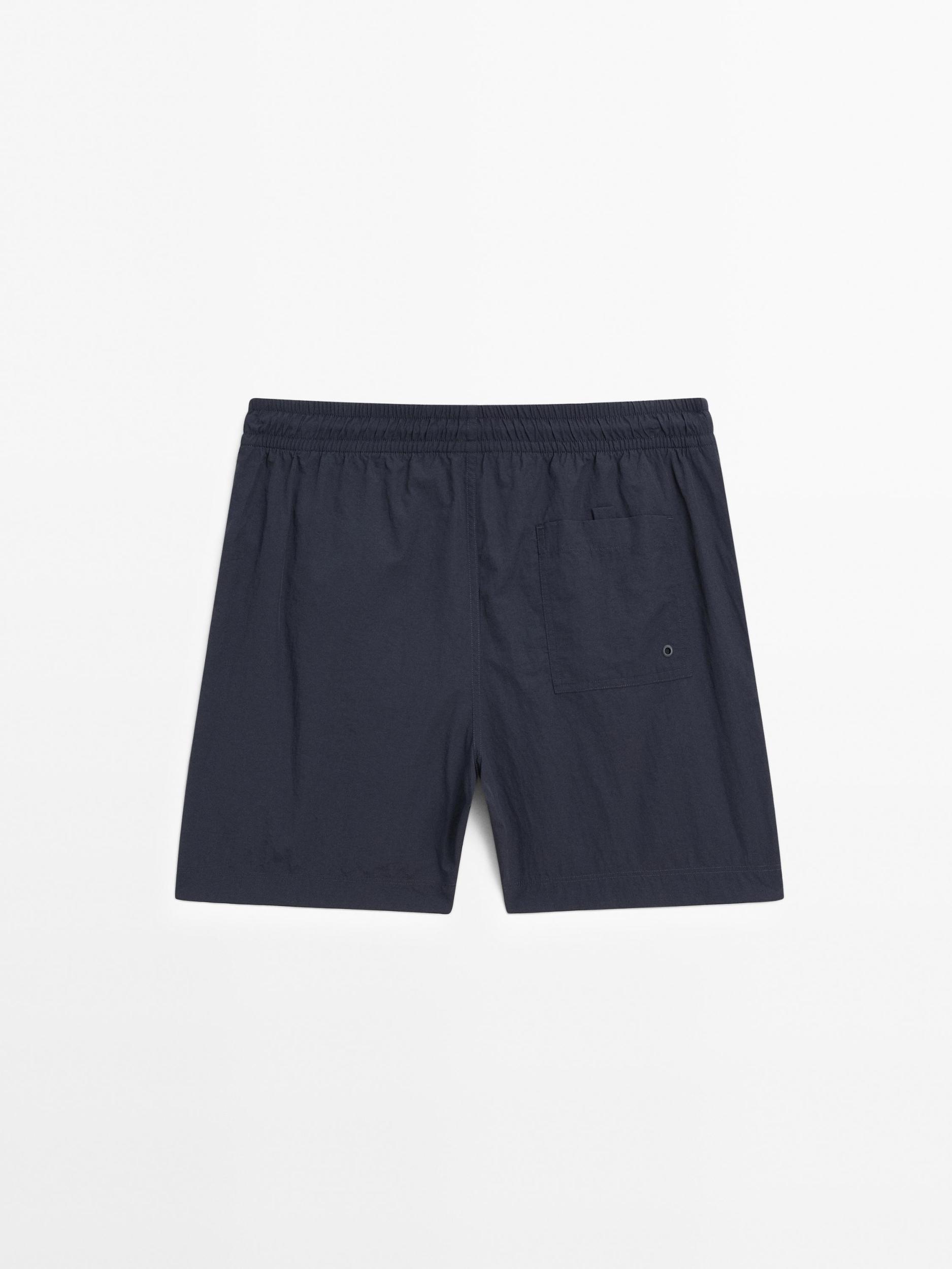 Plain short fit swimming trunks Product Image