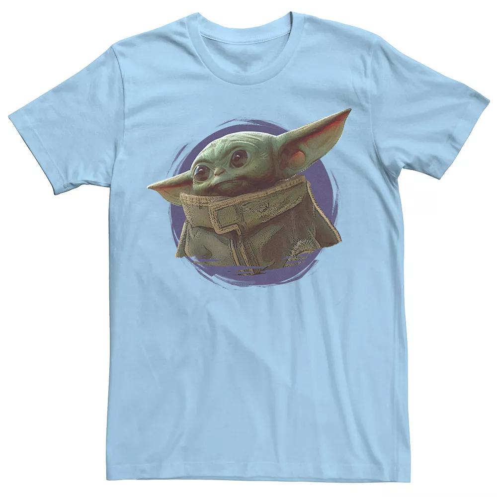 Men's Star Wars The Mandalorian The Child Purple Ball Graphic Tee,  Product Image
