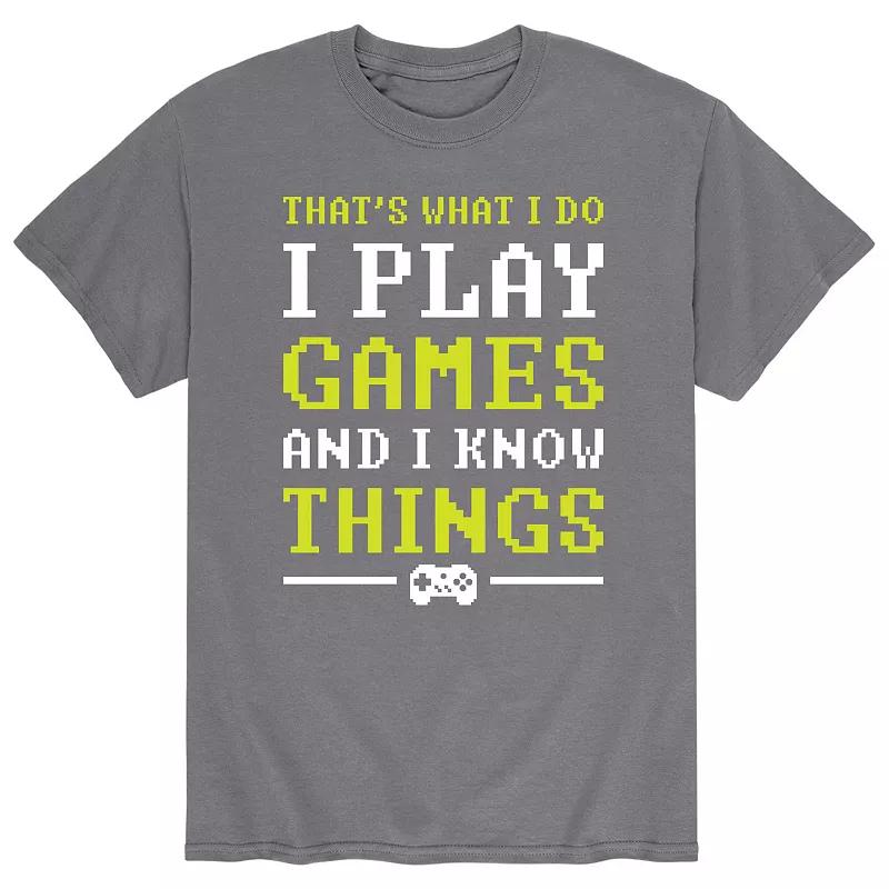 Big & Tall I Know Things Tee, Men's,  Product Image