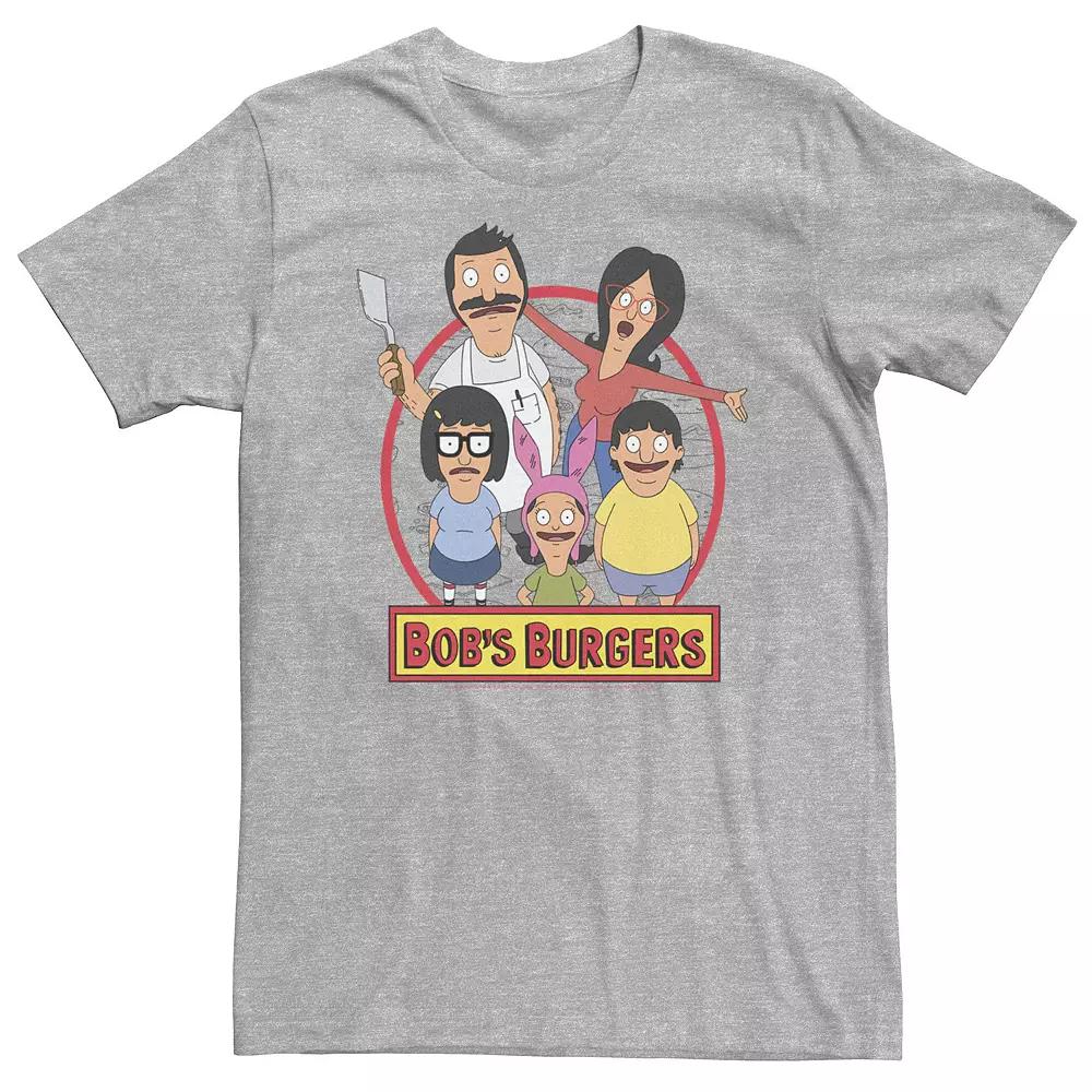 Big & Tall Bob's Burgers Group Shot Logo Tee, Men's,  Product Image